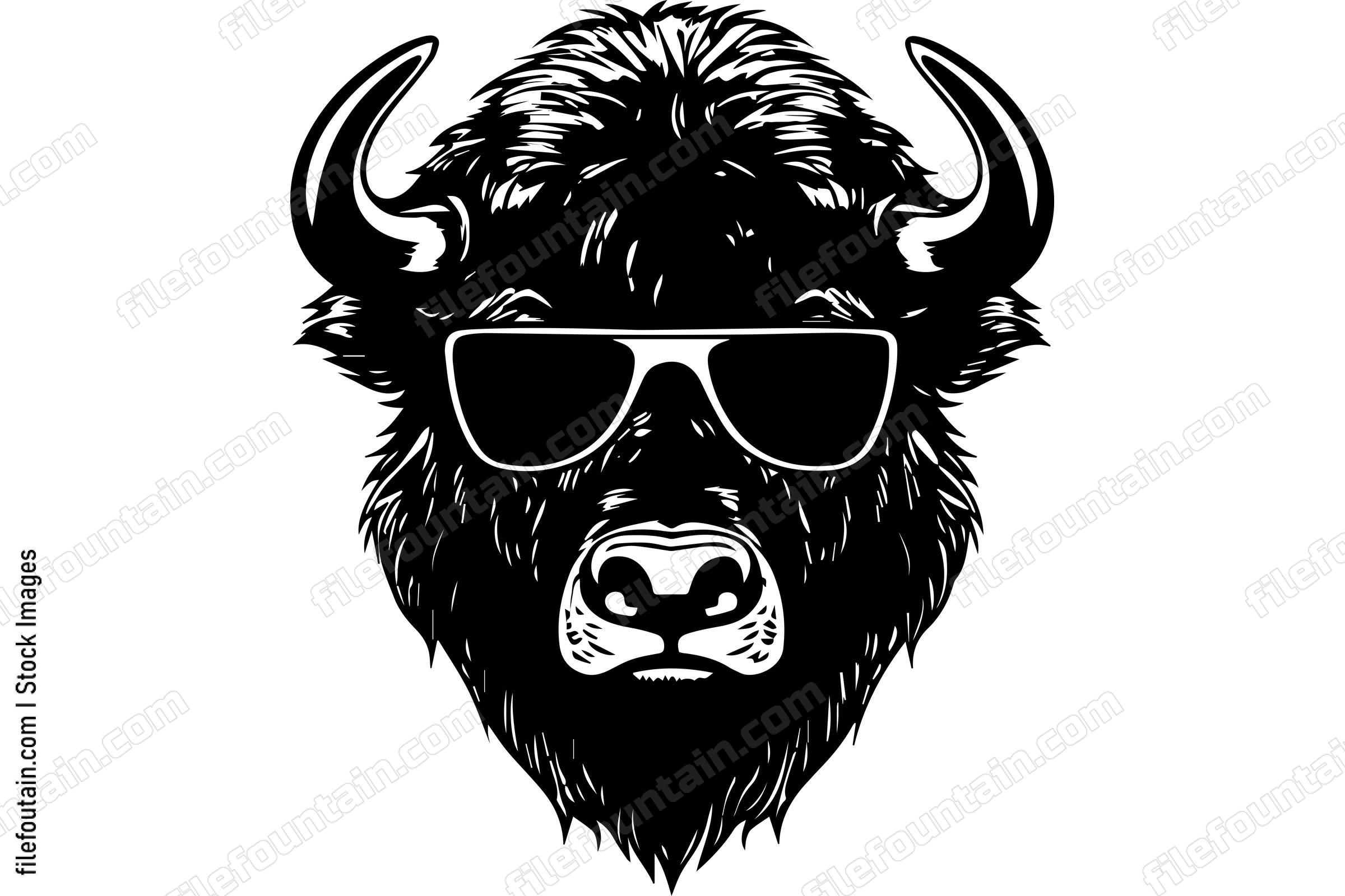 Bison In Sunglasses