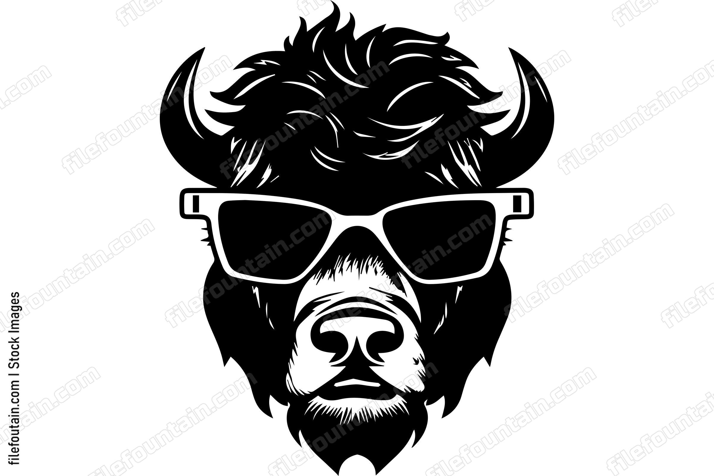 Bison In Sunglasses