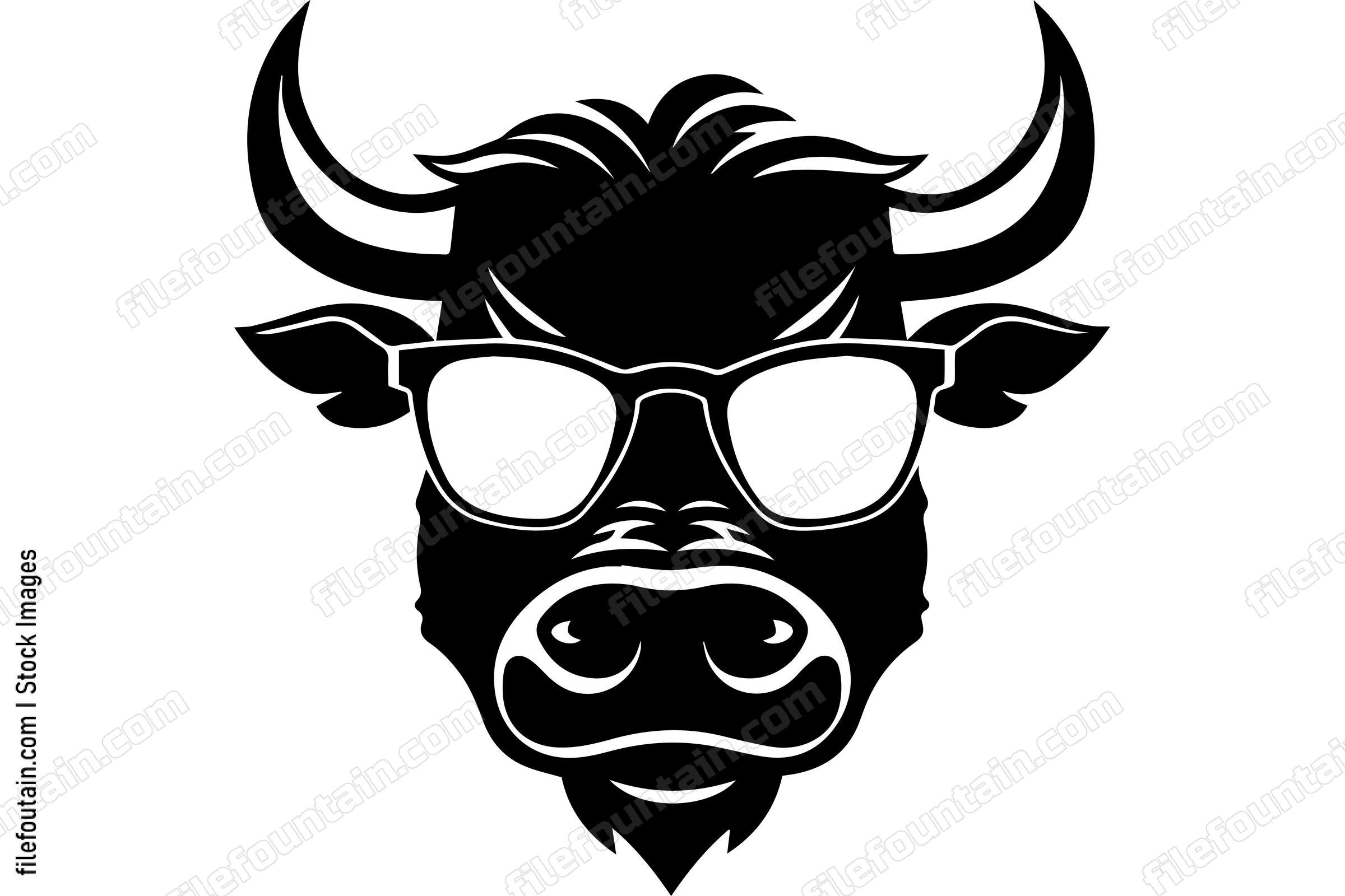 Bull In Sunglasses