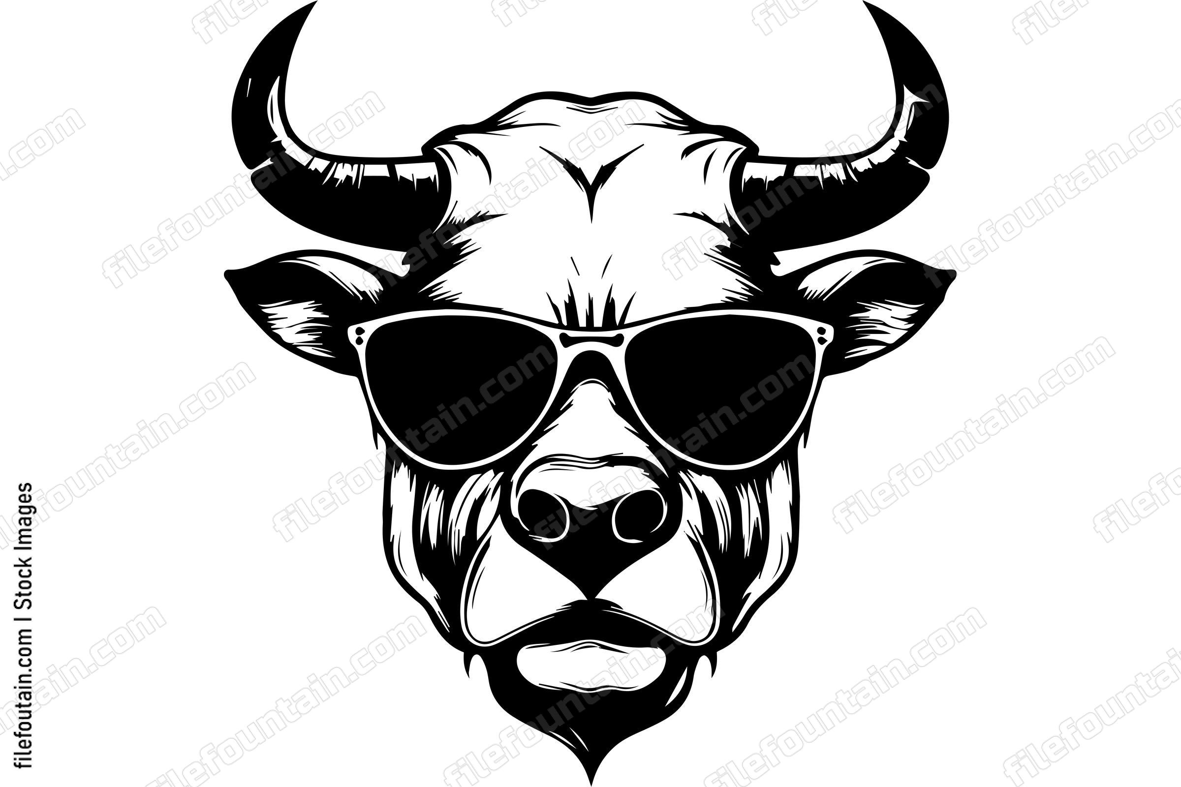 Bull In Sunglasses