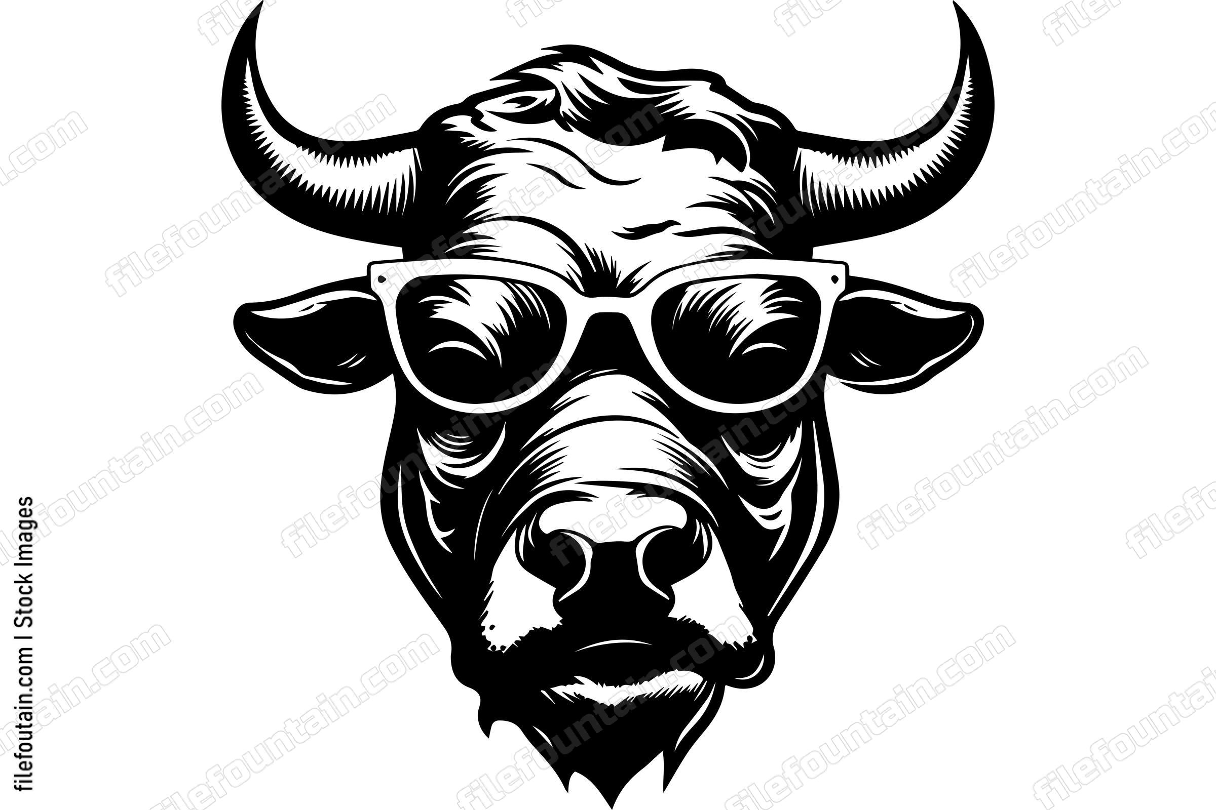 Bull In Sunglasses