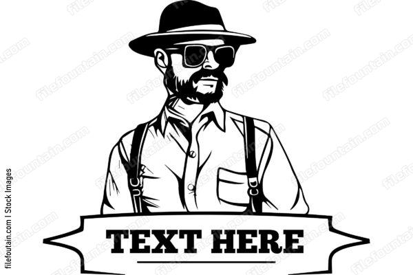 Cool Farmer in Sunglasses