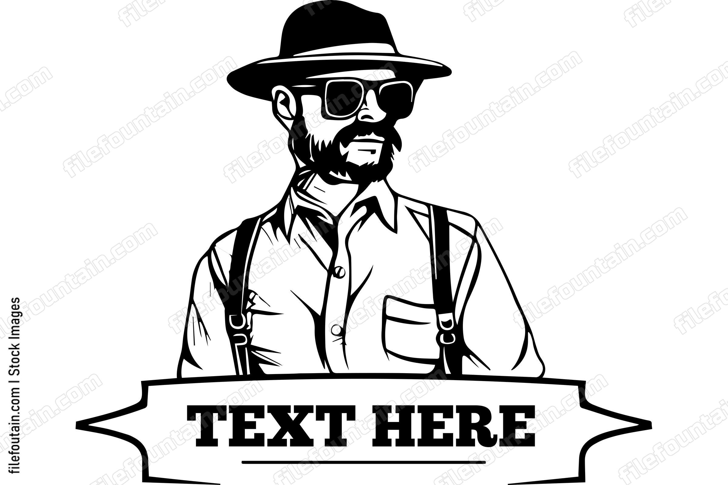 Cool Farmer in Sunglasses