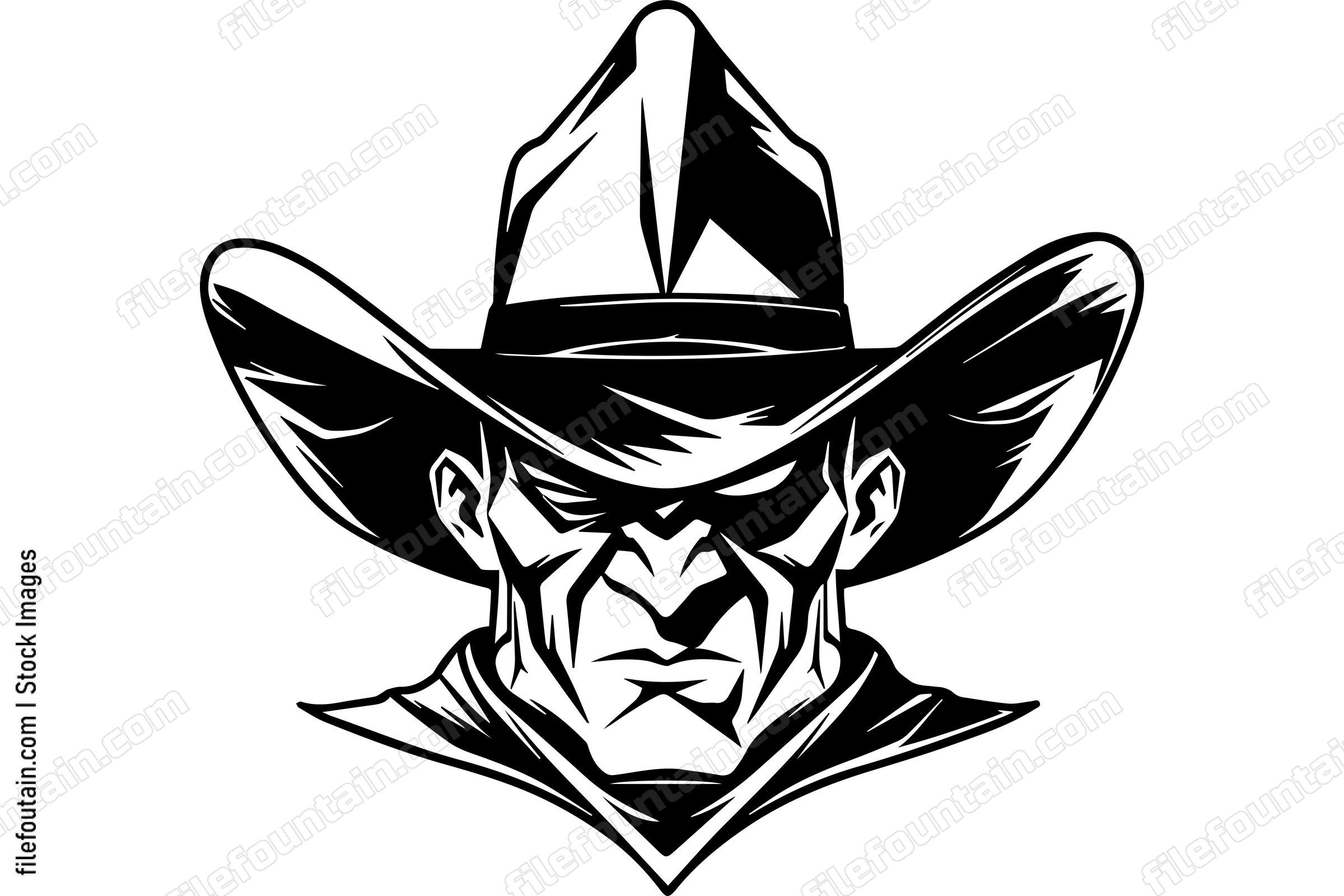 Evil Cowboy Mascot