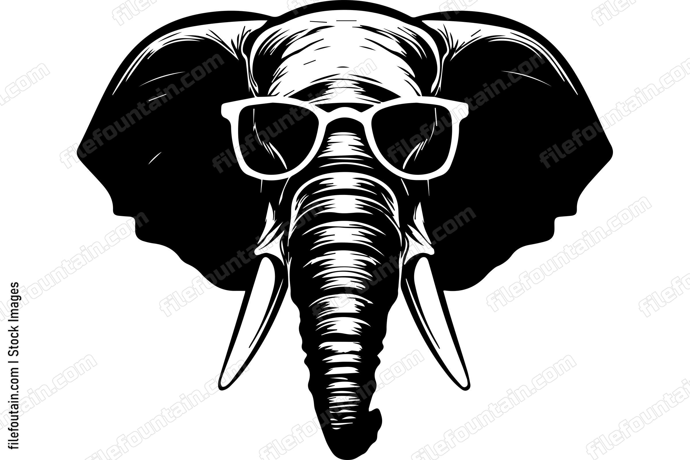 Elephant In Sunglasses