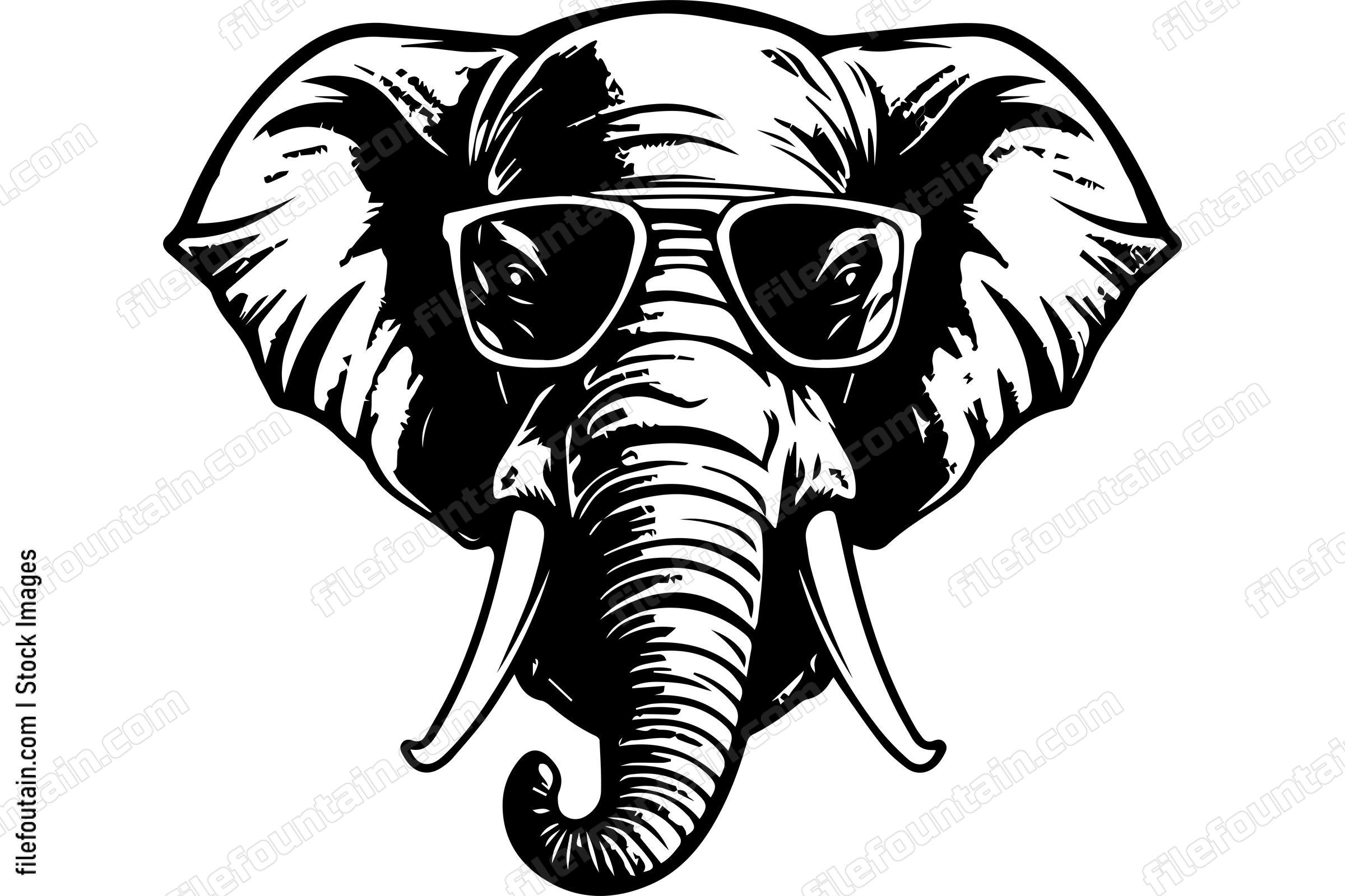 Elephant In Sunglasses