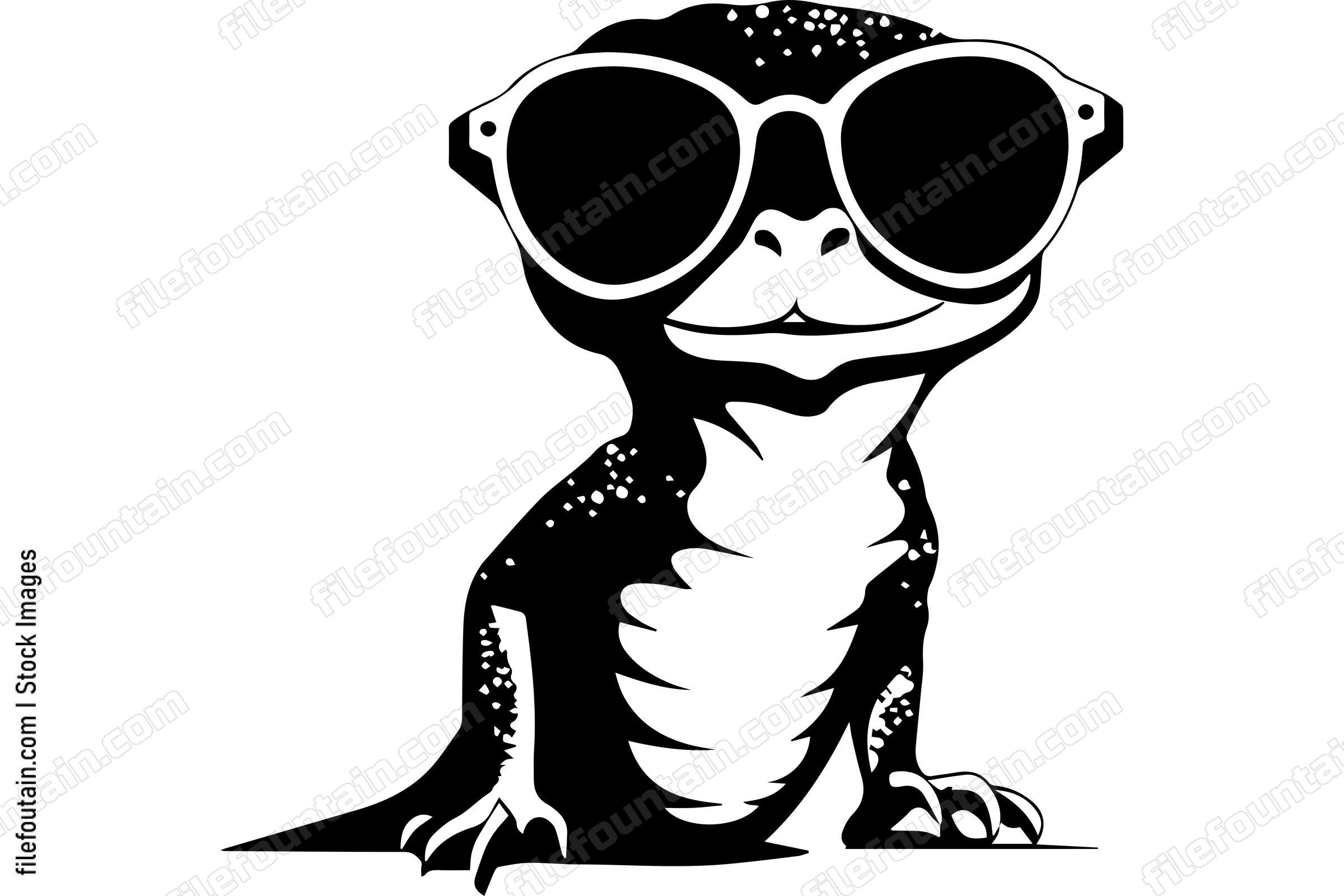 Gecko In Sunglasses