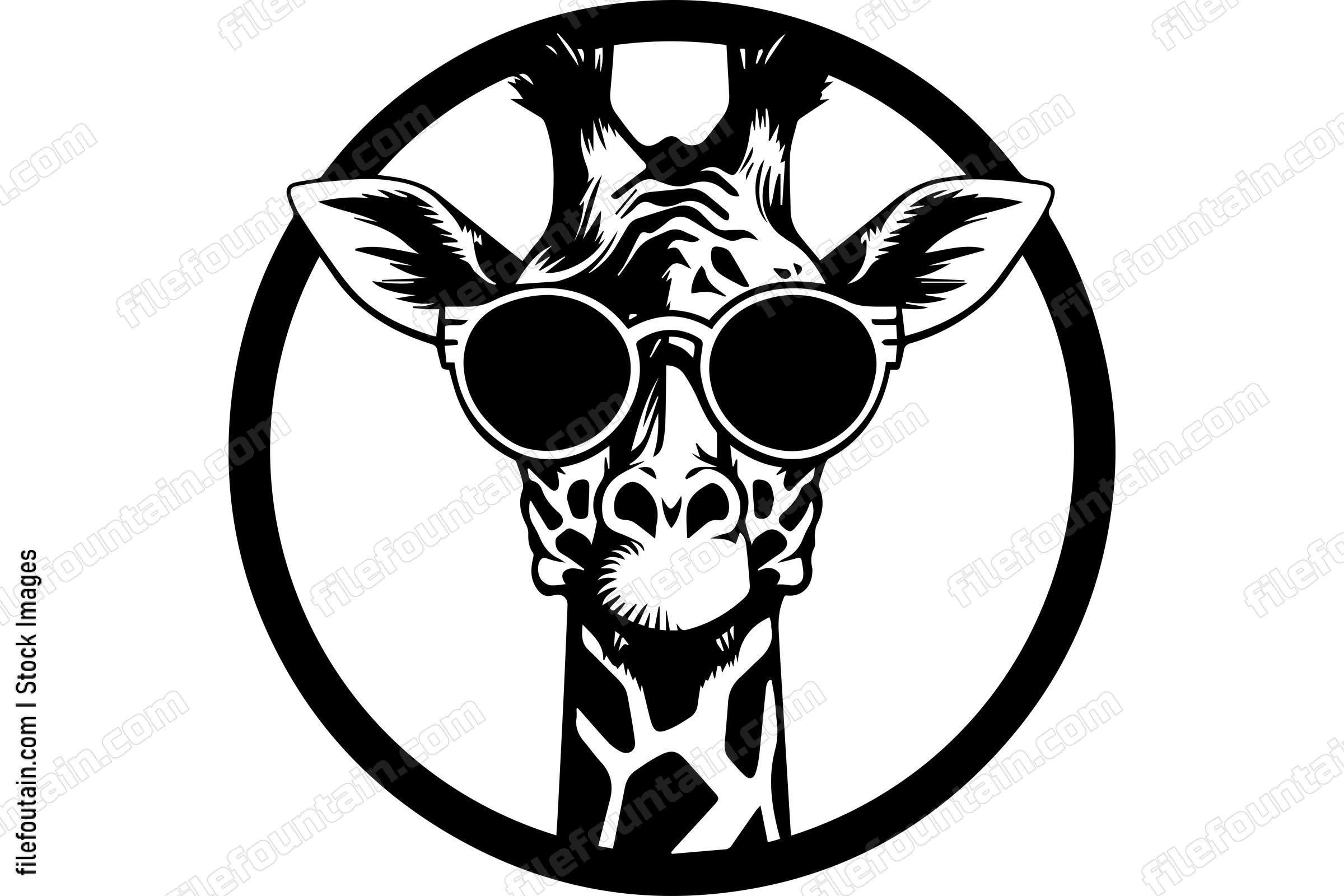 Giraffe In Sunglasses