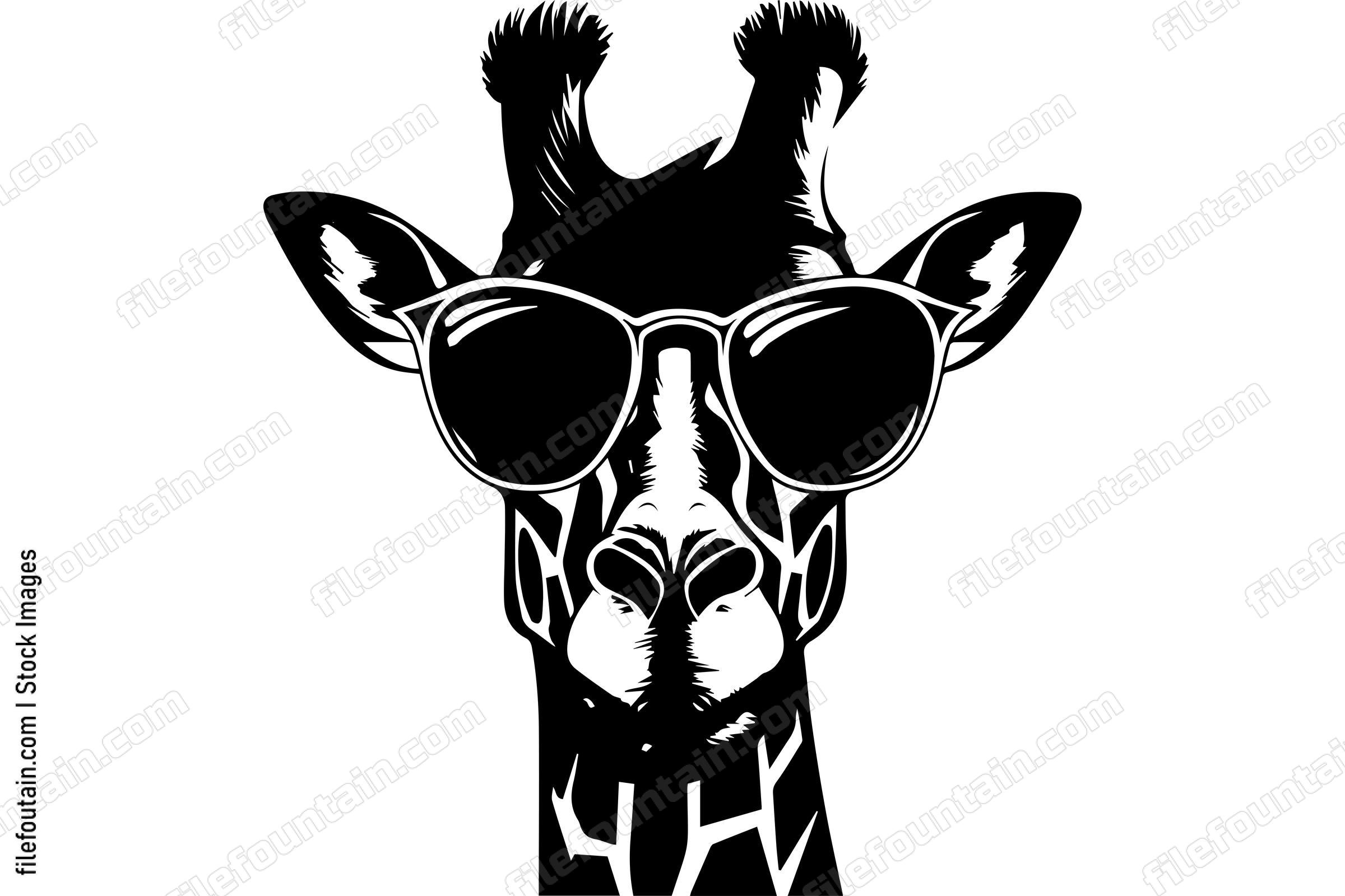 Giraffe In Sunglasses