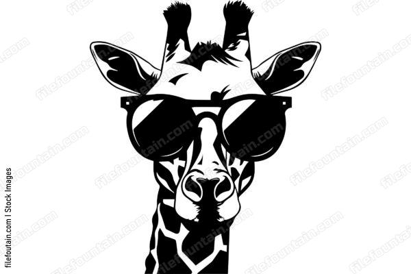 Giraffe In Sunglasses