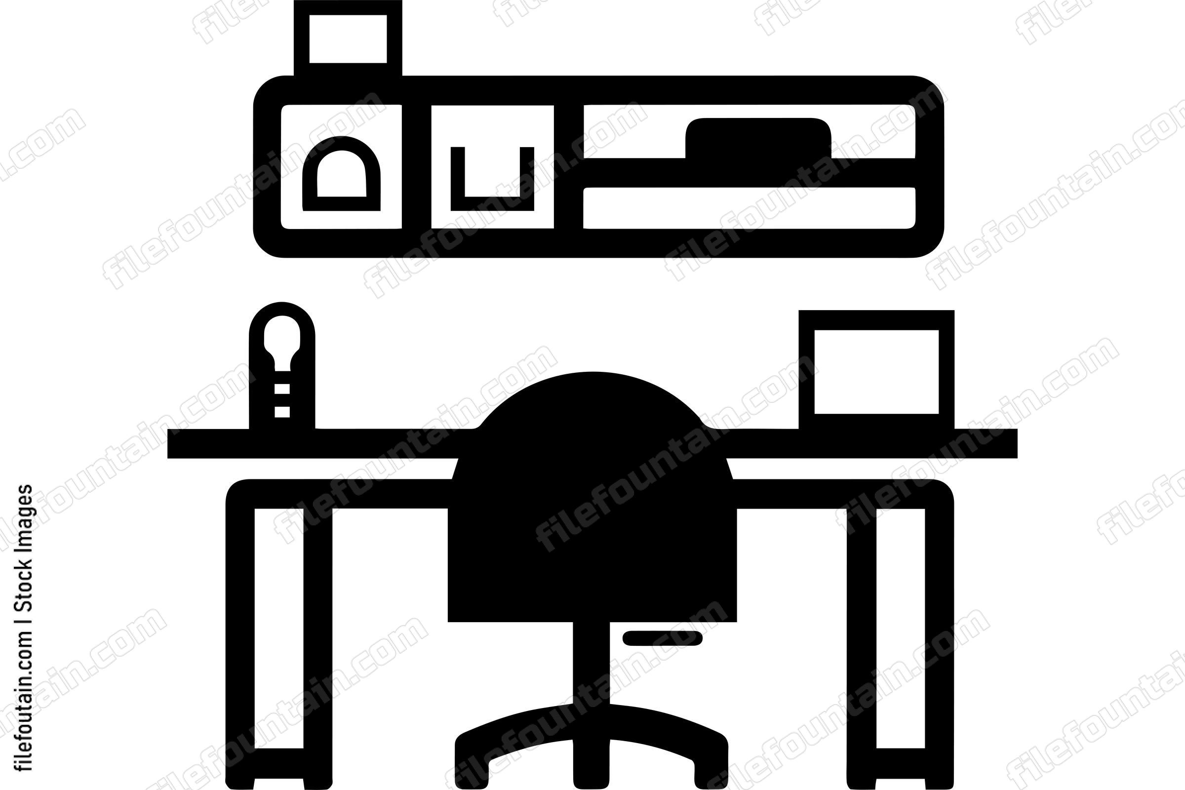 Minimalist Computer and Desk Office