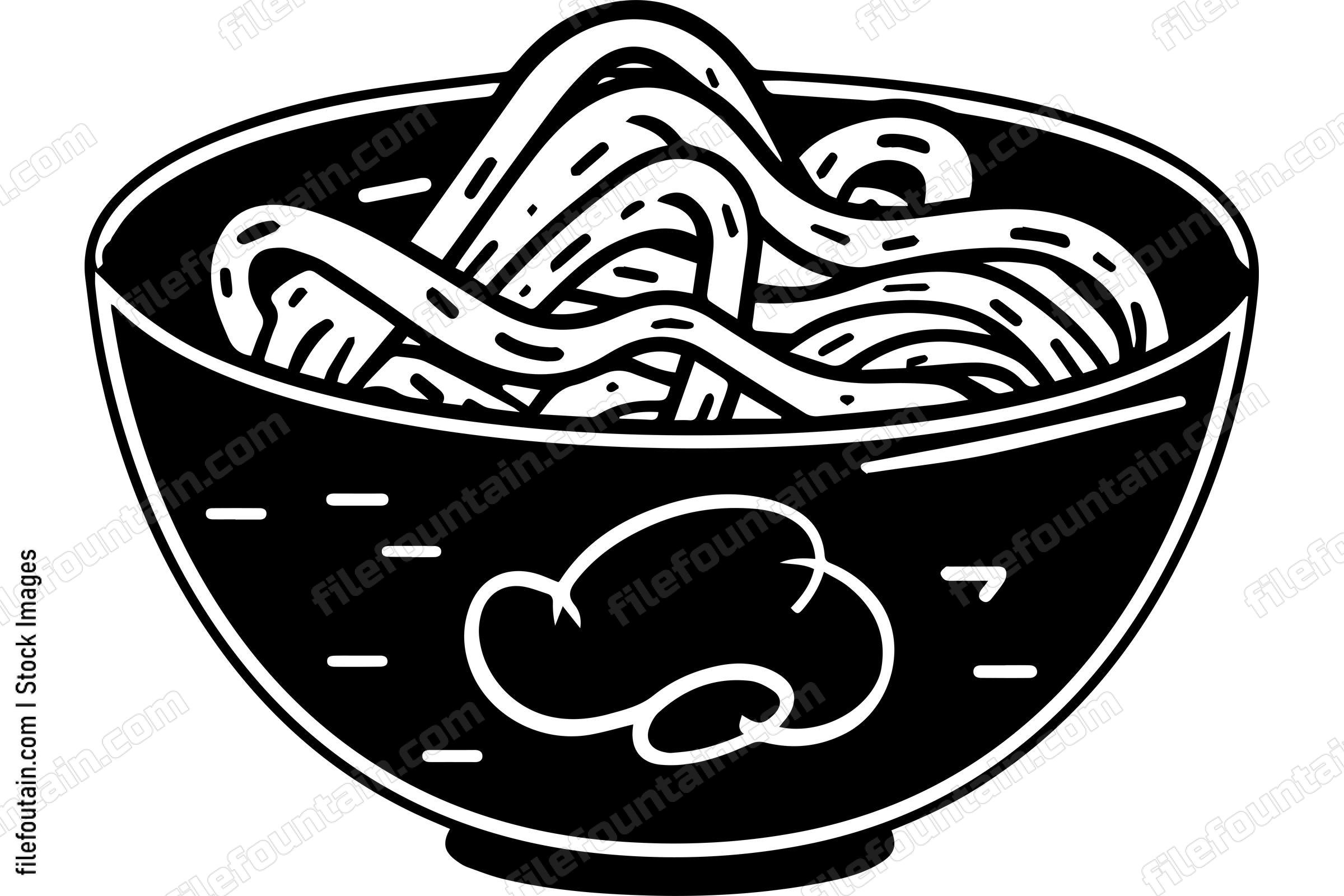 Minimalist Bowl Of Noodles