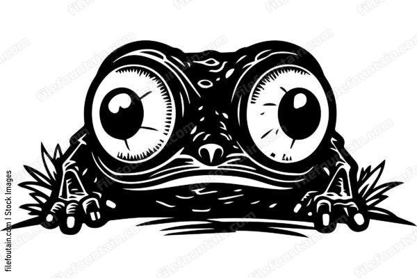 Peeking Frog