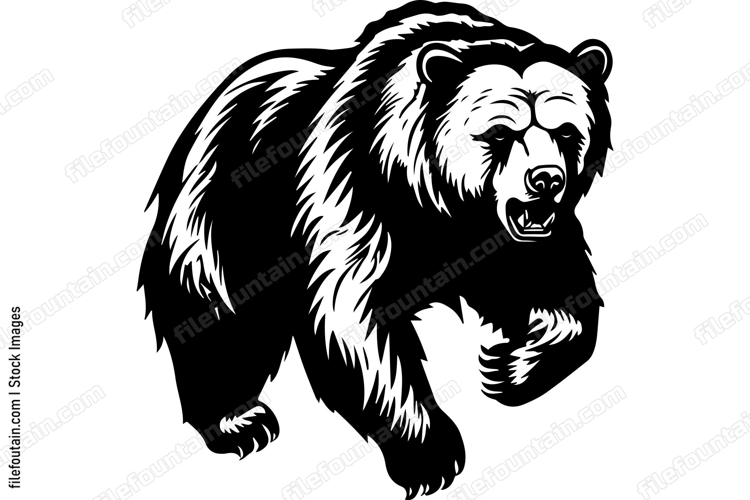 Running Grizzly Bear