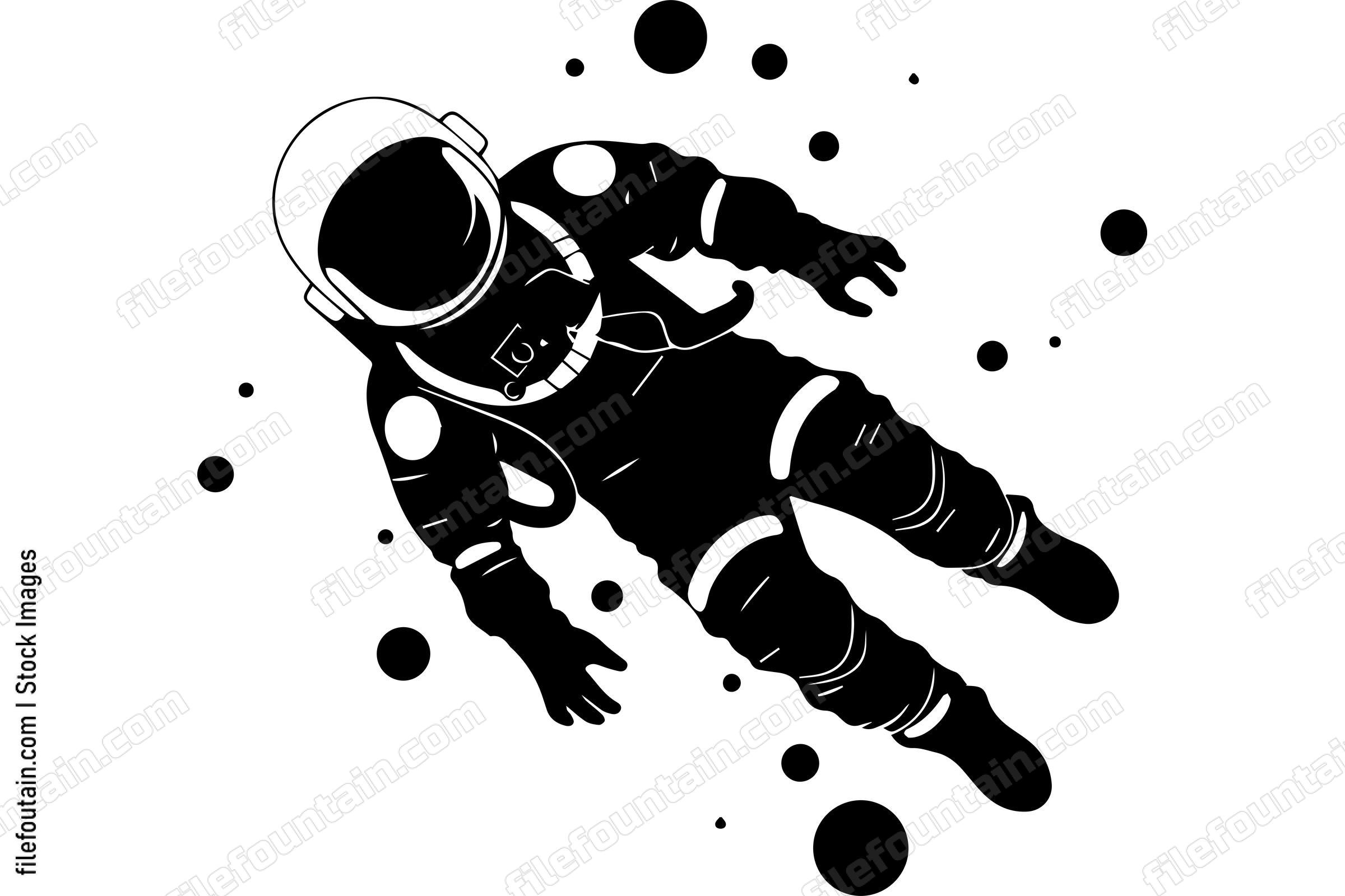 Astronaut Floating In Space