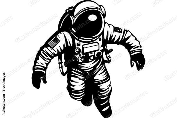 Astronaut Floating In Space