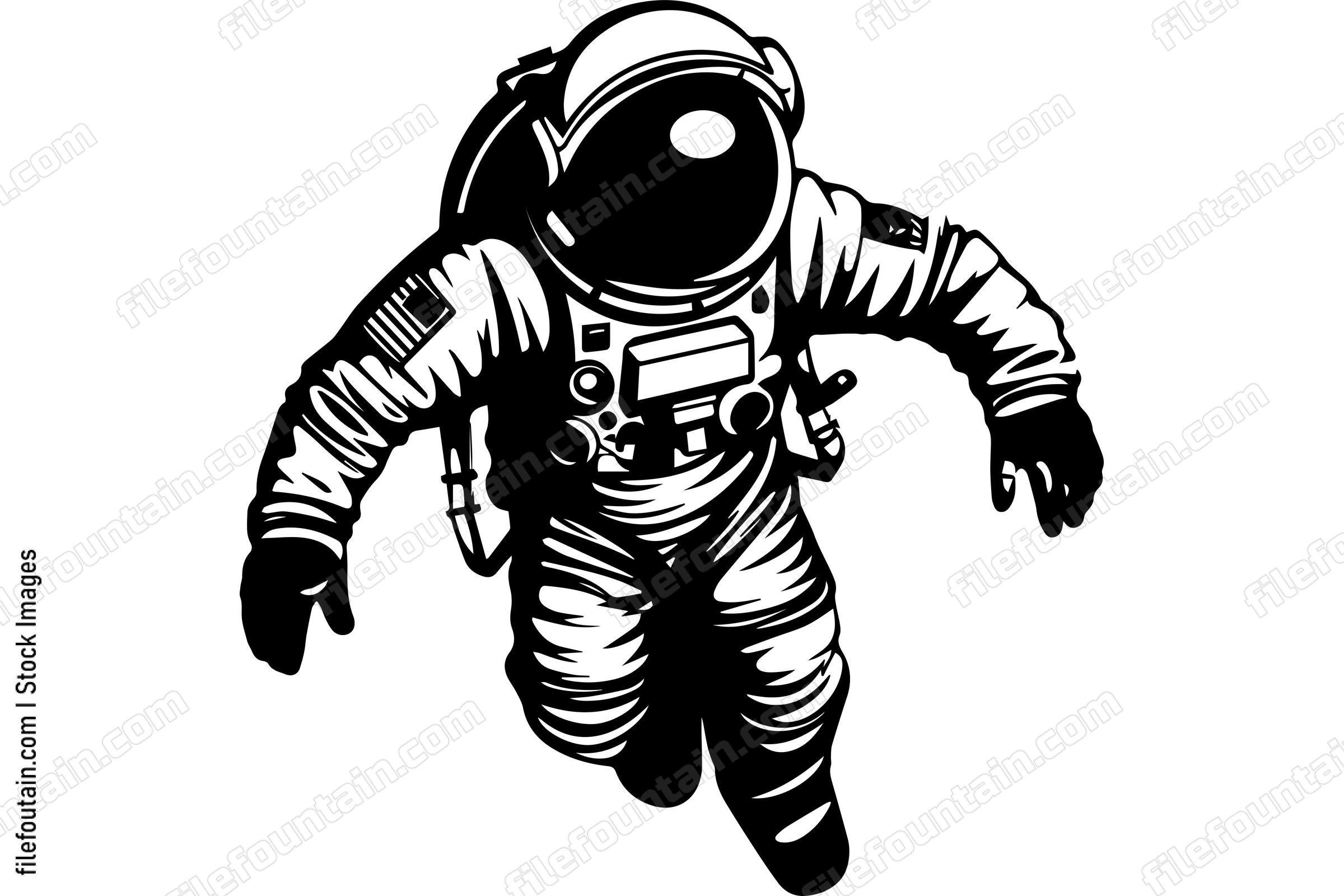 Astronaut Floating In Space