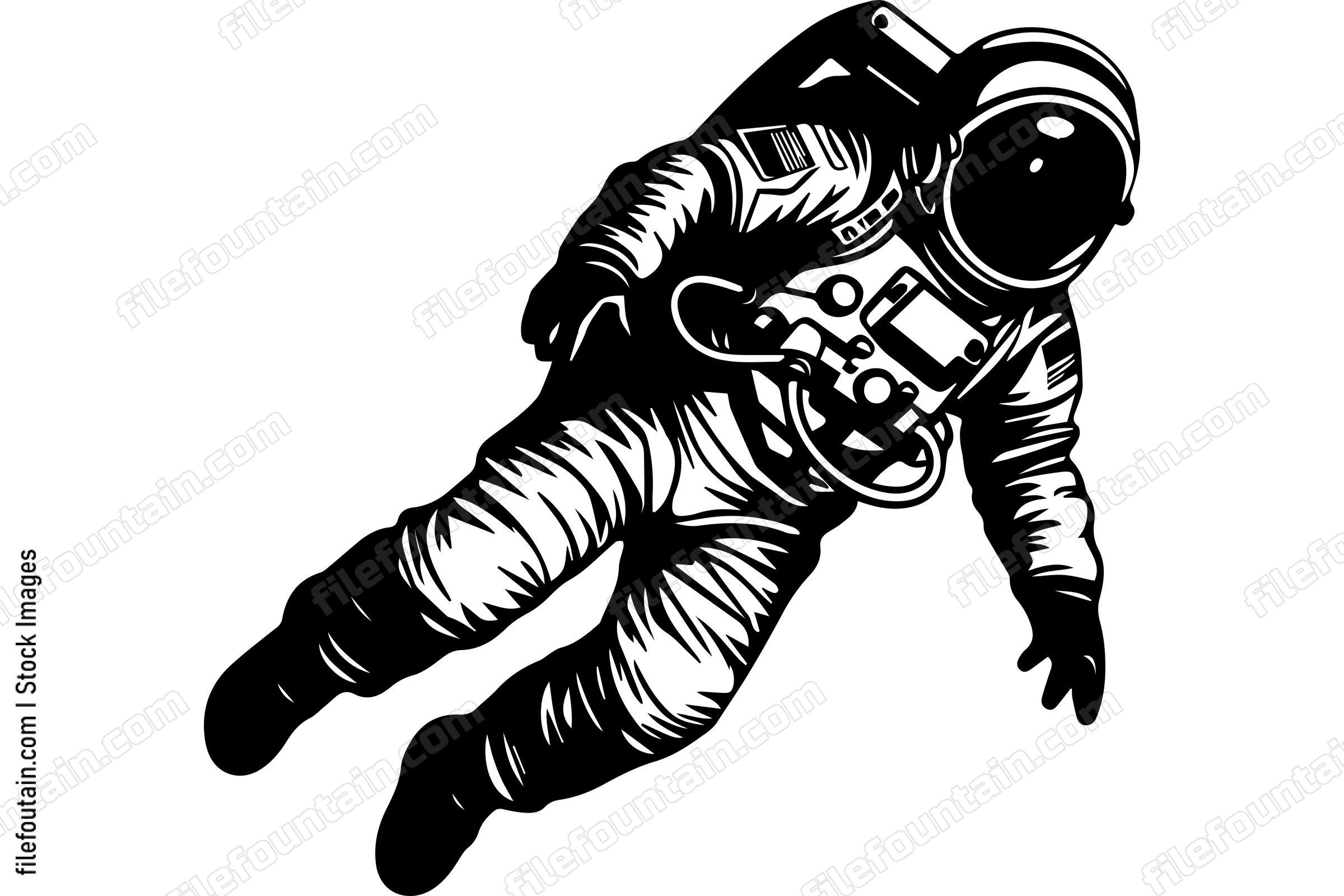Astronaut Floating In Space