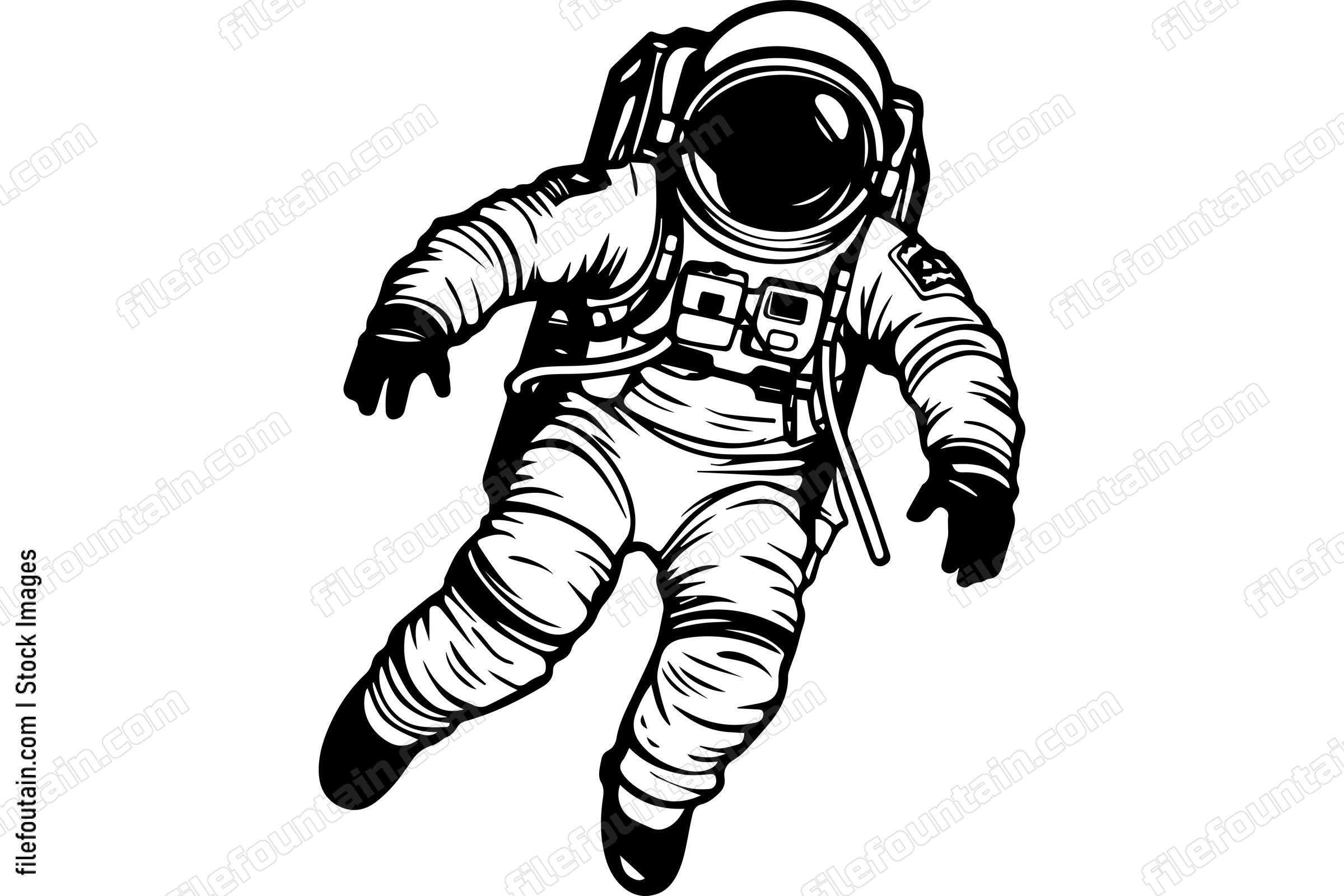 Astronaut Floating In Space