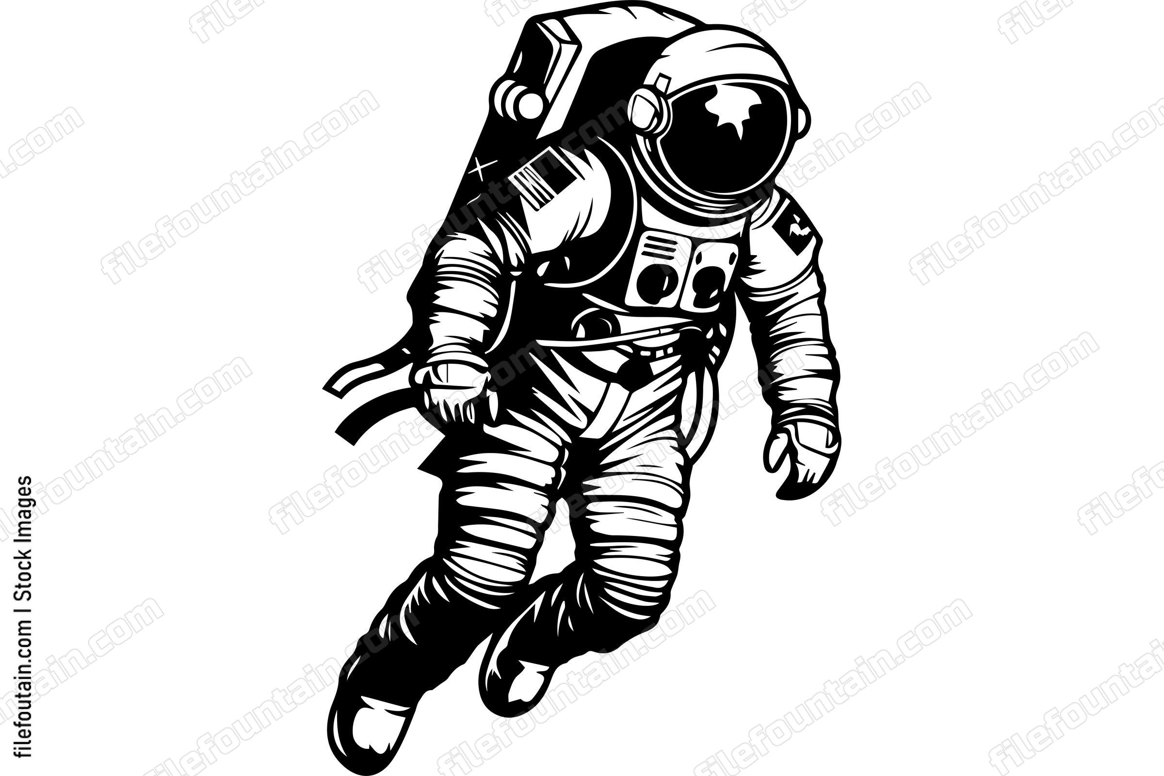 Astronaut Floating In Space