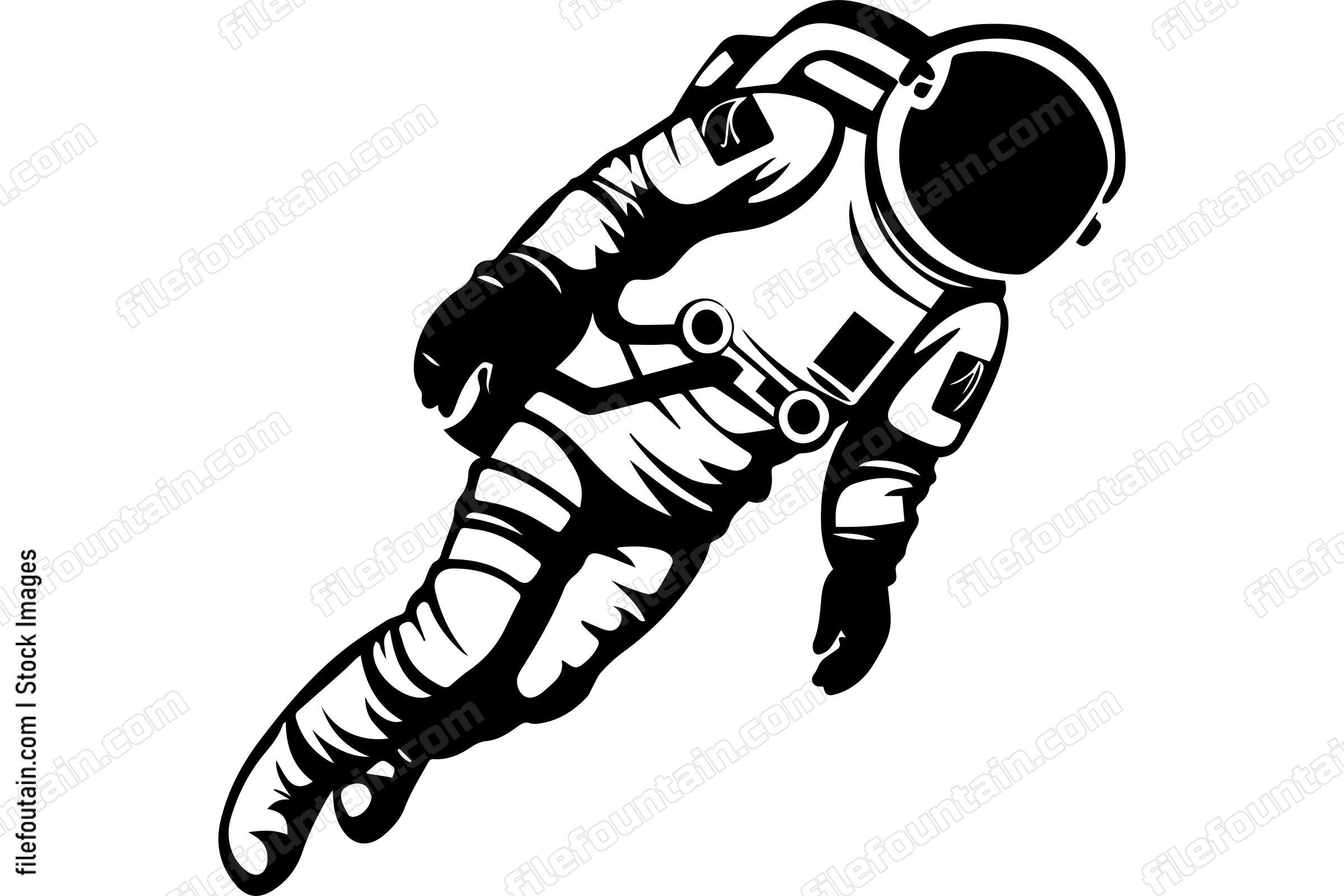 Astronaut Floating In Space
