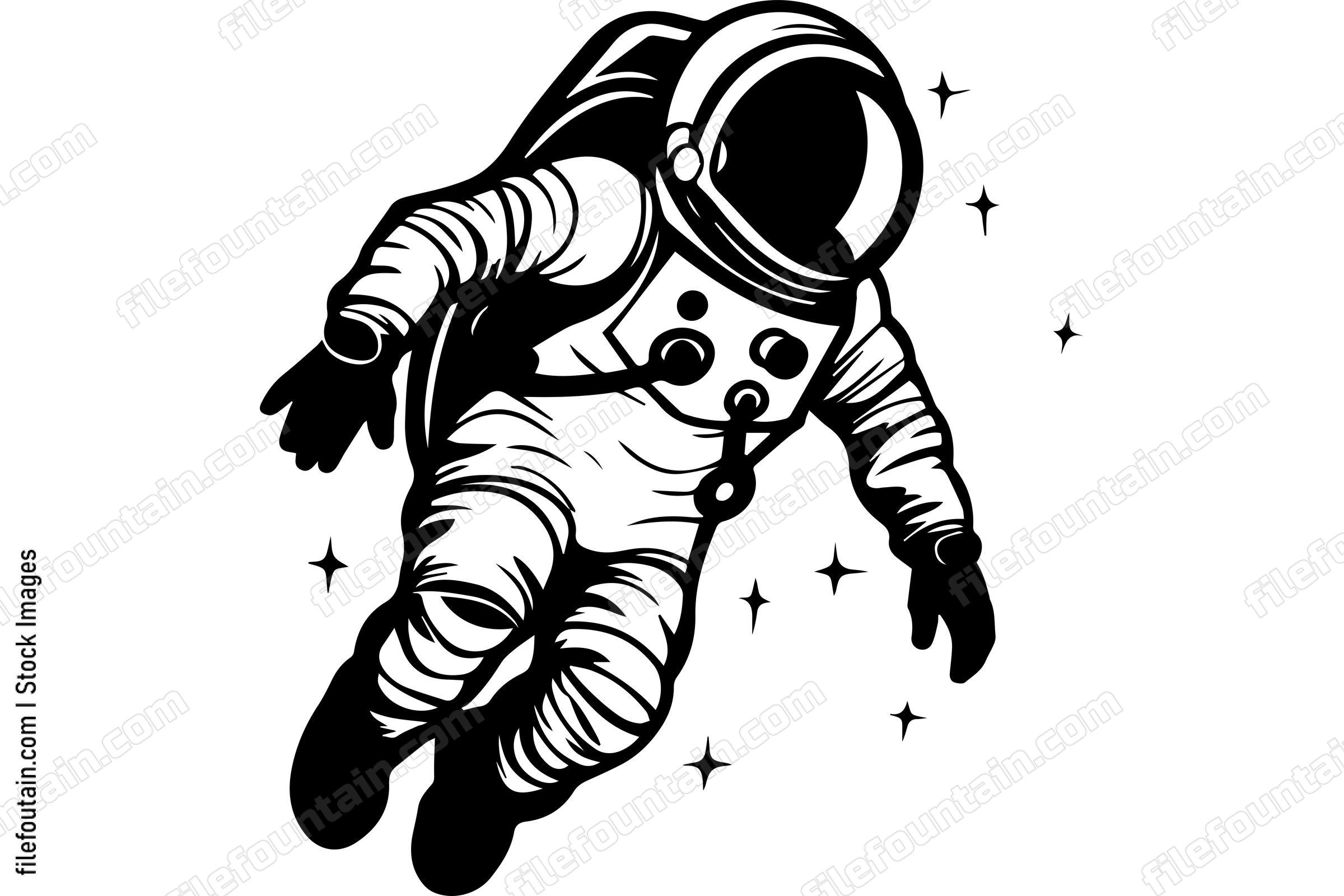 Astronaut Floating In Space