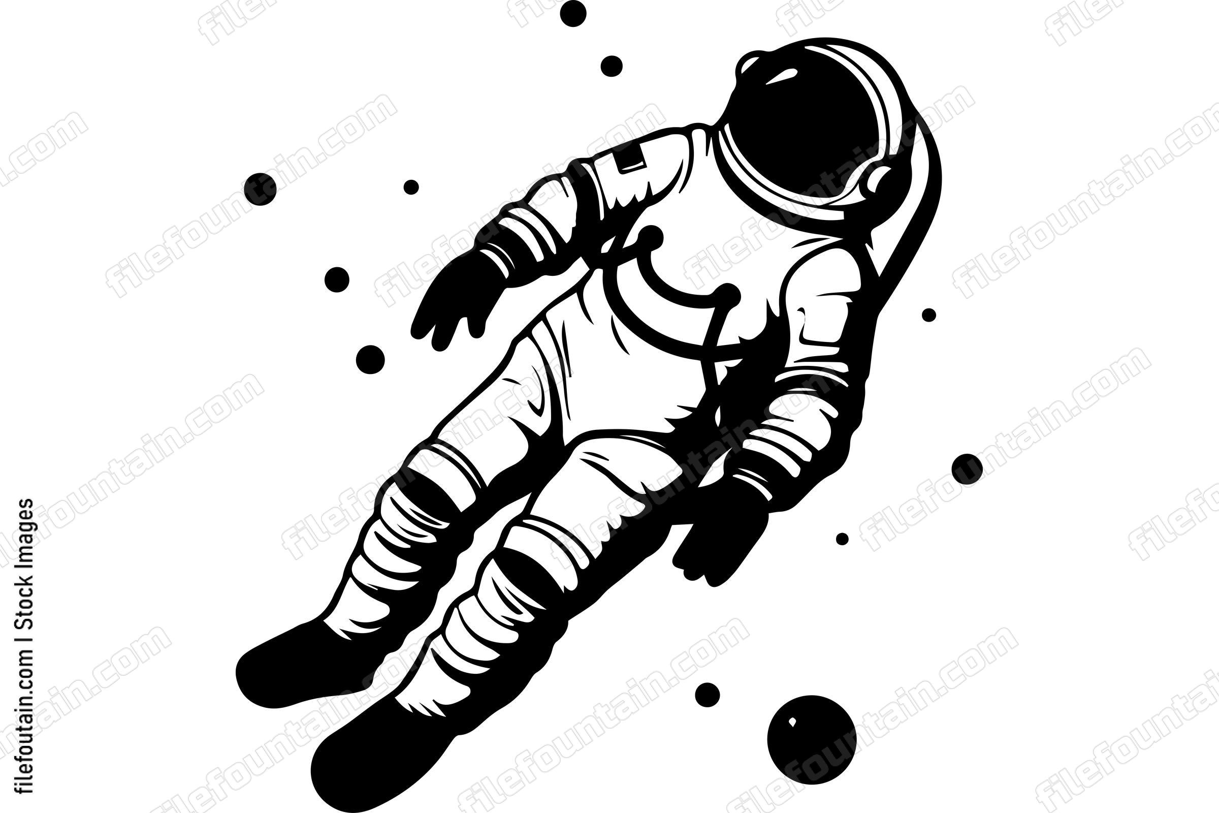Astronaut Floating In Space