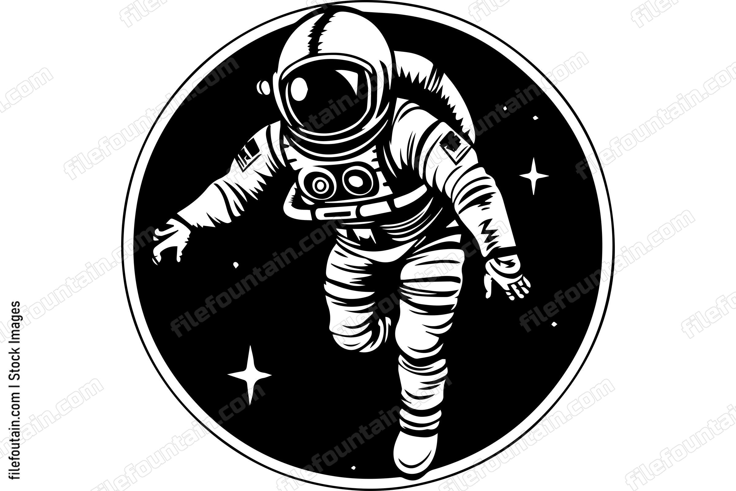 Astronaut Floating In Space