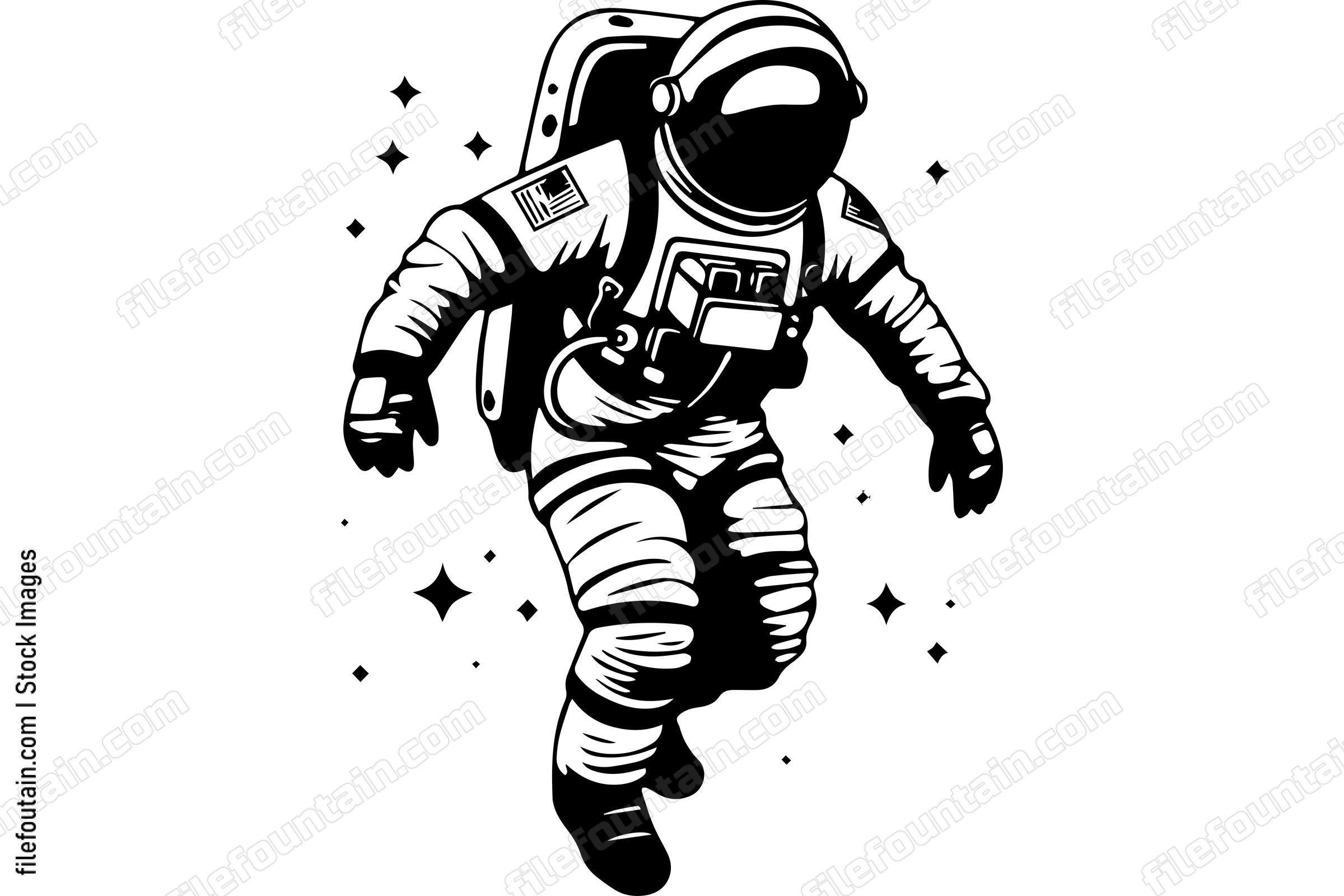 Astronaut Floating In Space