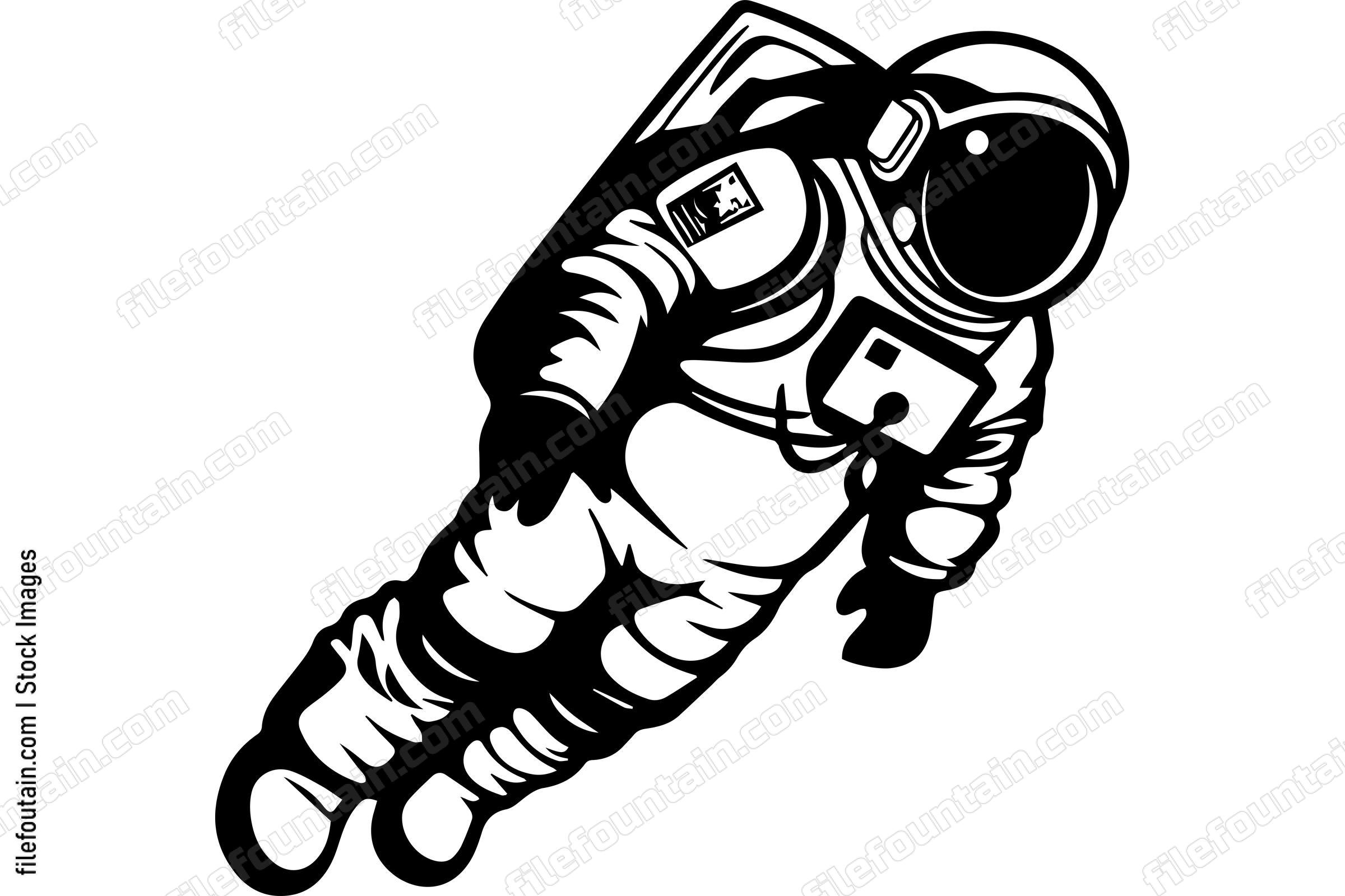 Astronaut Floating In Space