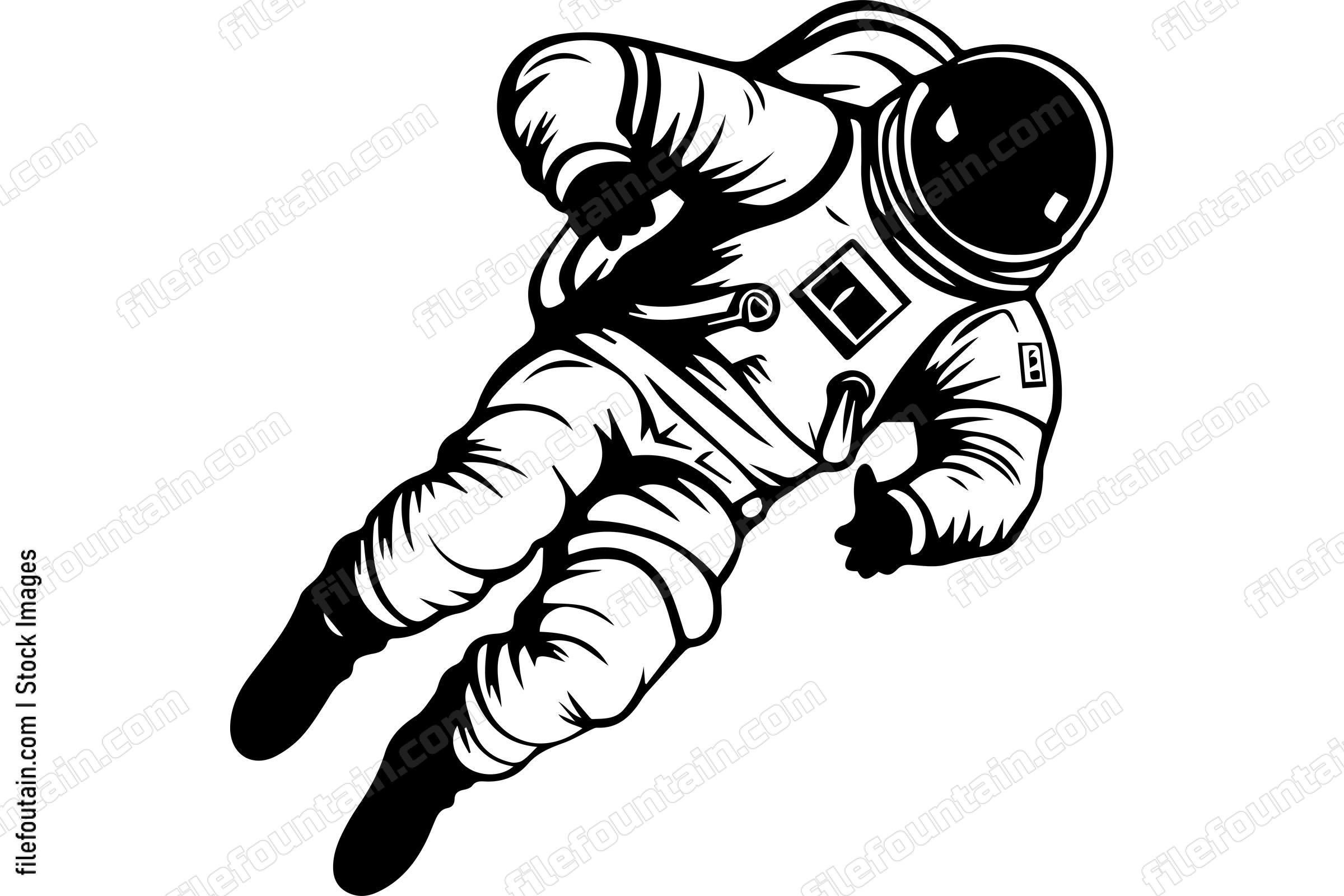 Astronaut Floating In Space