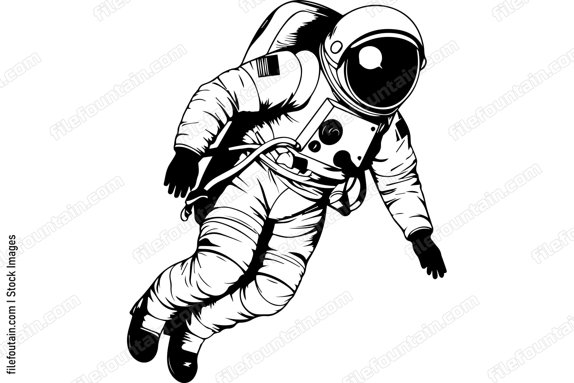 Astronaut Floating In Space