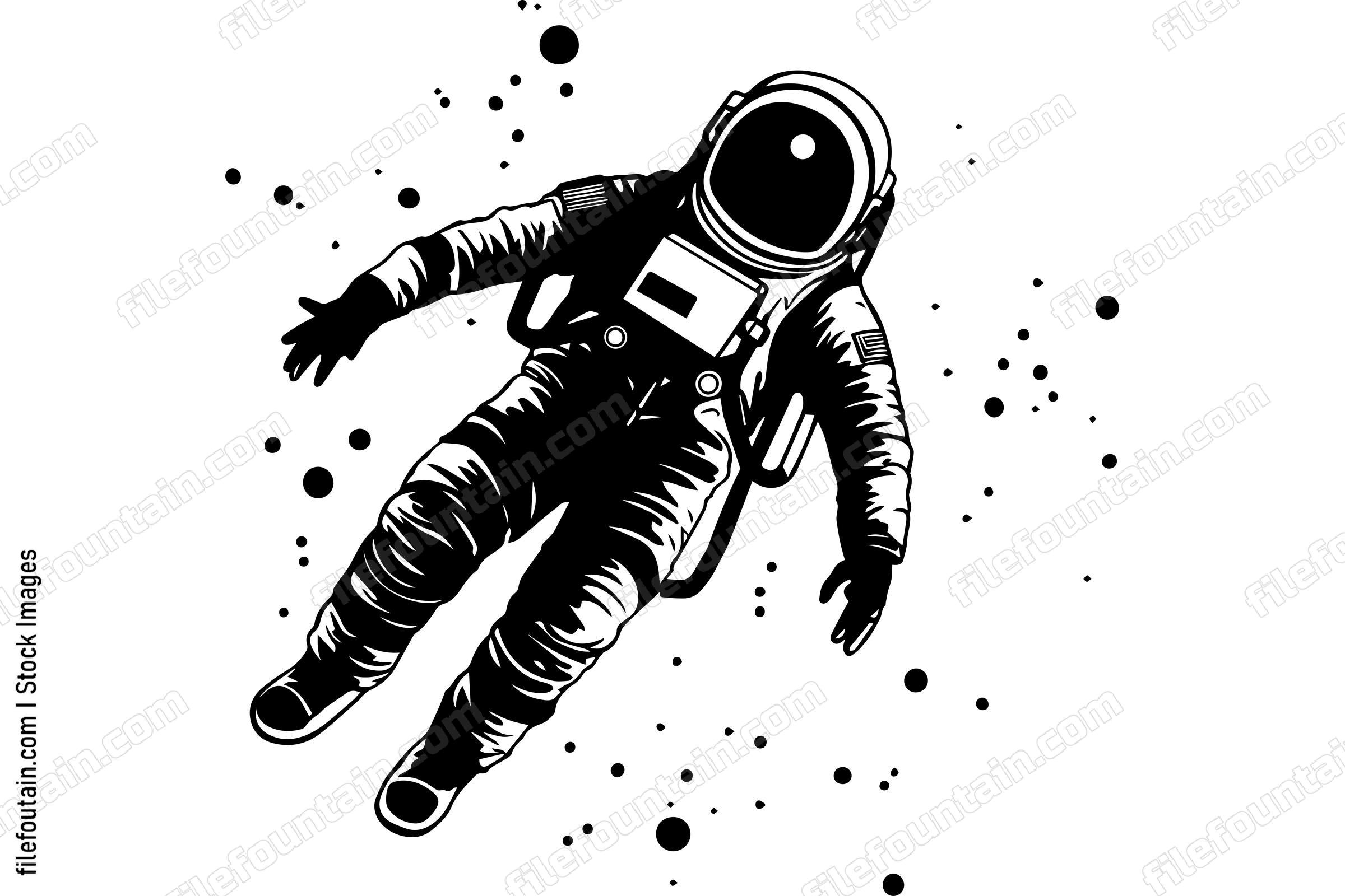 Astronaut Floating In Space