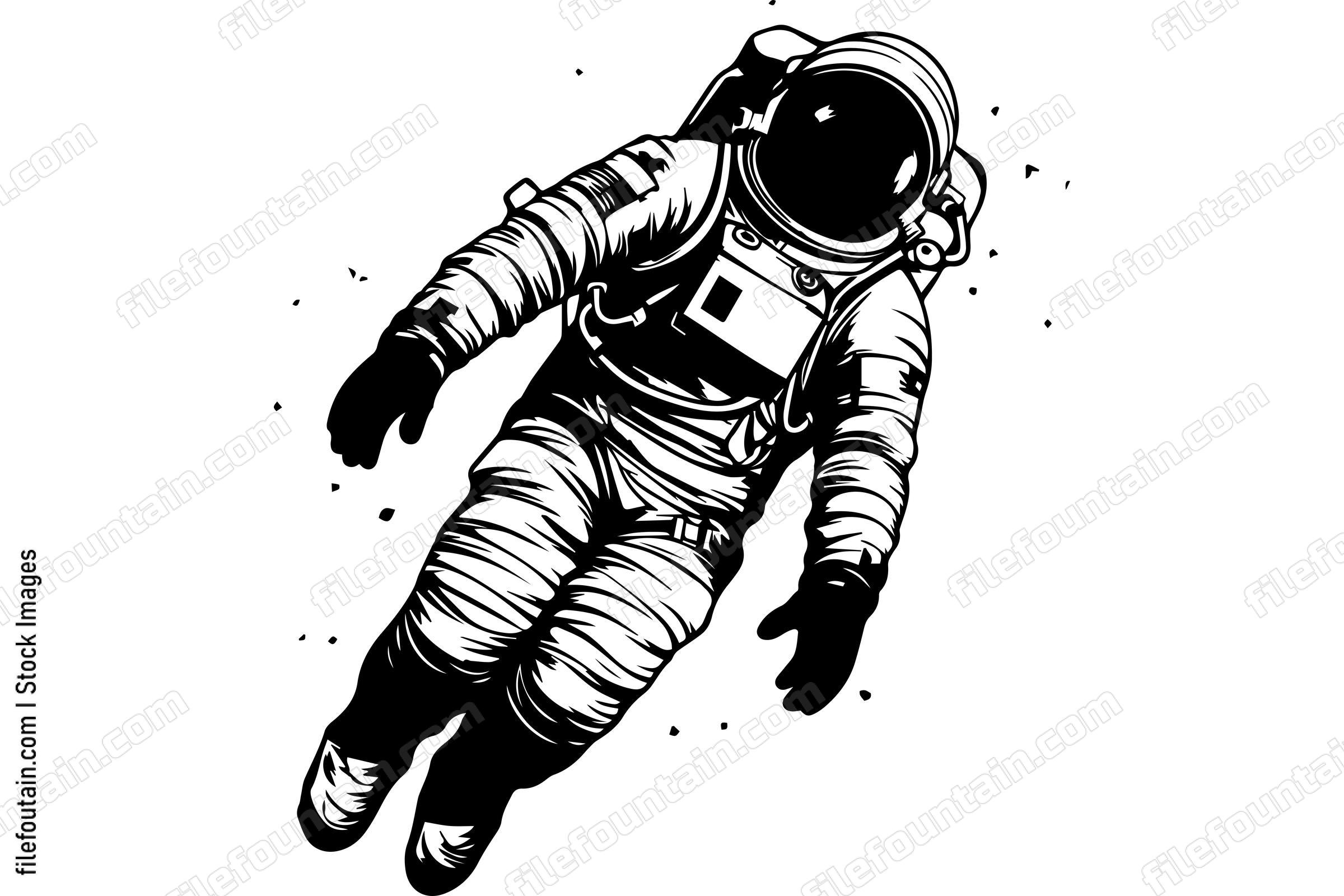 Astronaut Floating In Space