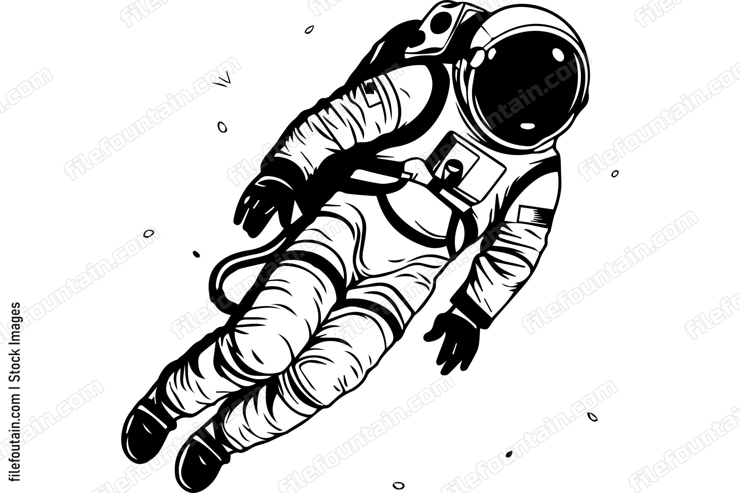 Astronaut Floating In Space