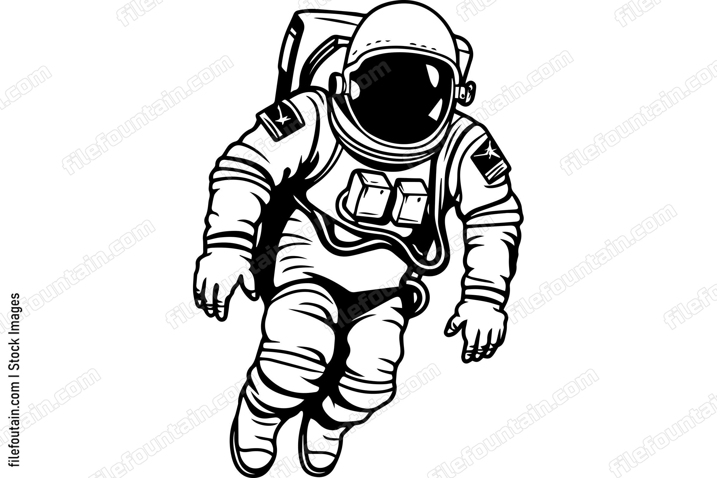 Astronaut Floating In Space