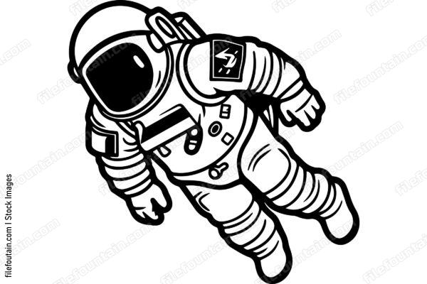 Astronaut Floating In Space