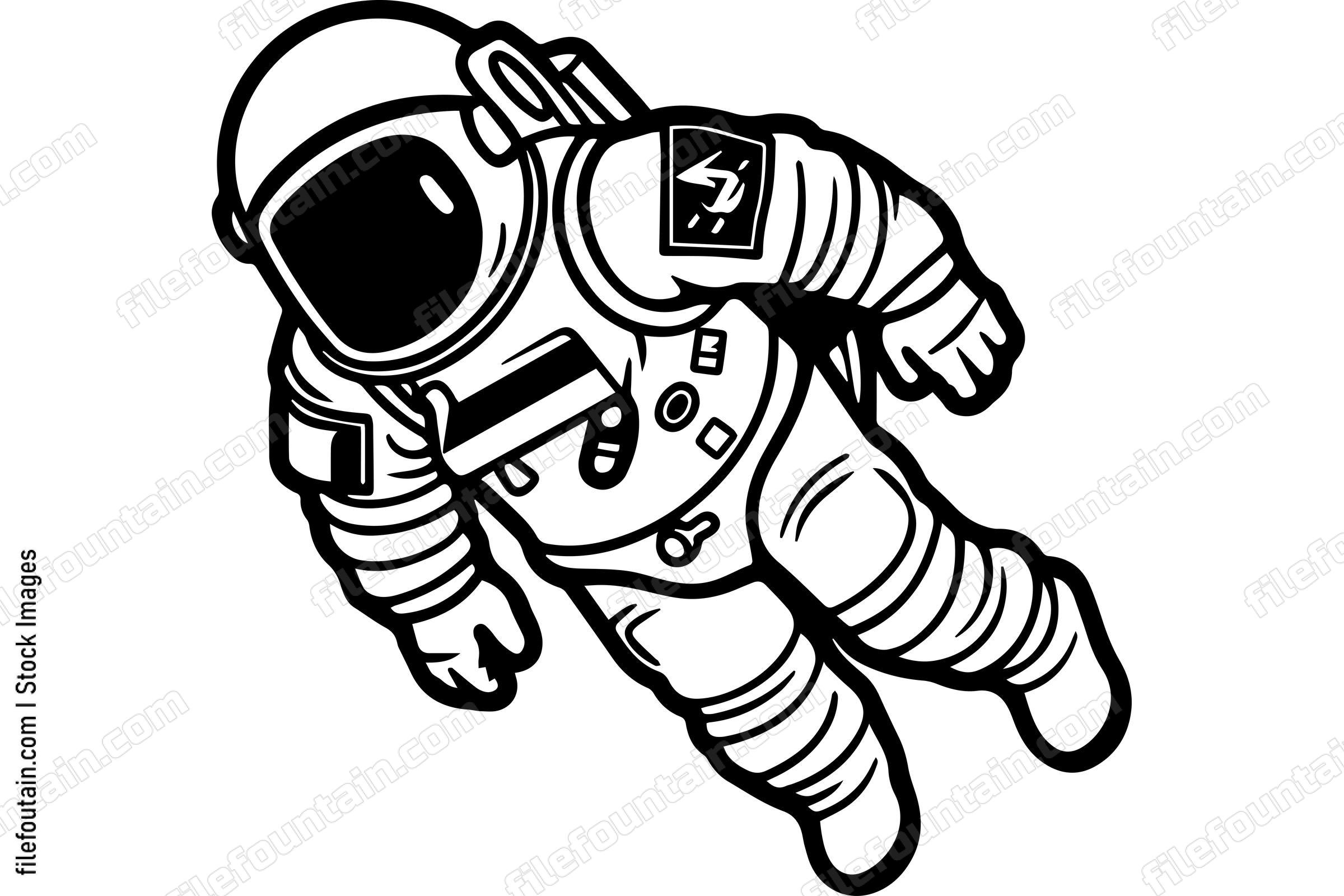 Astronaut Floating In Space