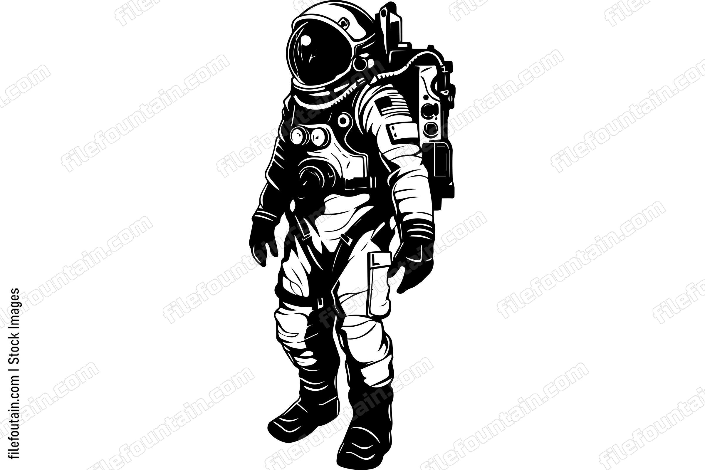 Astronaut Walking On Mars