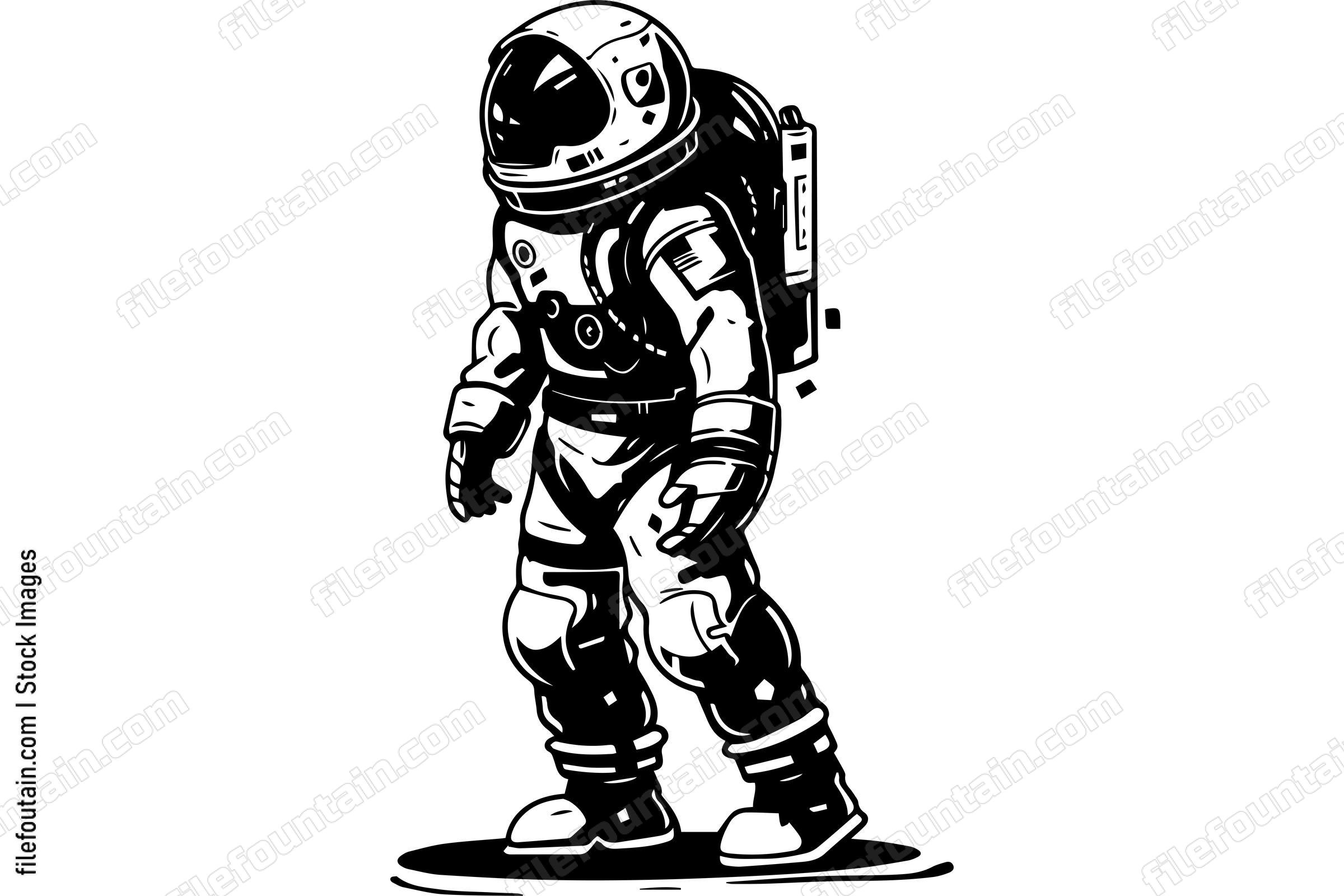 Astronaut Walking On Mars