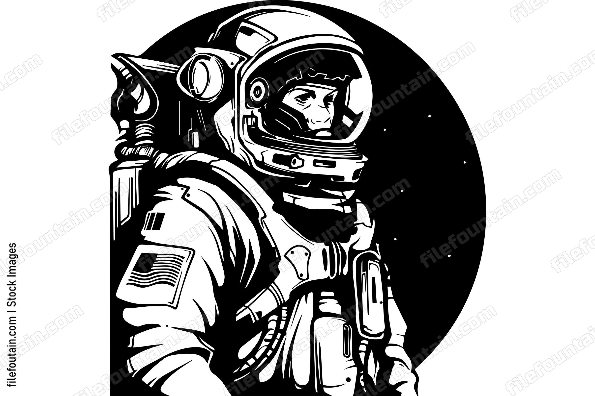 Astronaut Walking On Mars