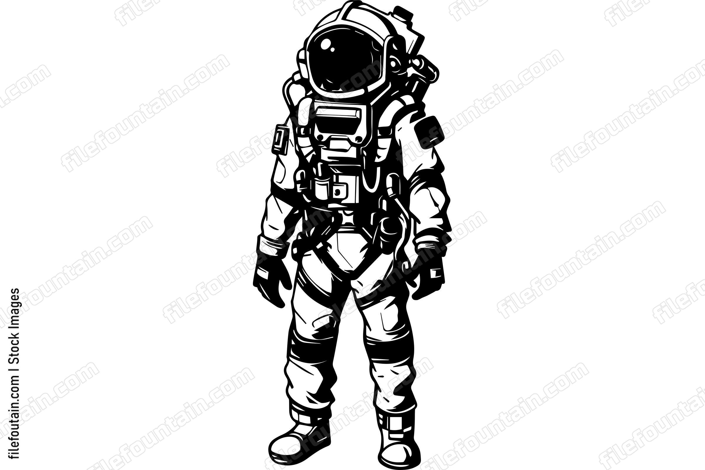 Astronaut Walking On Mars