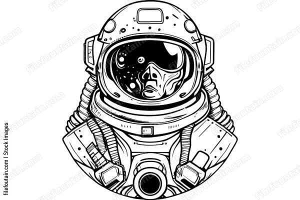 Astronaut Walking On Mars