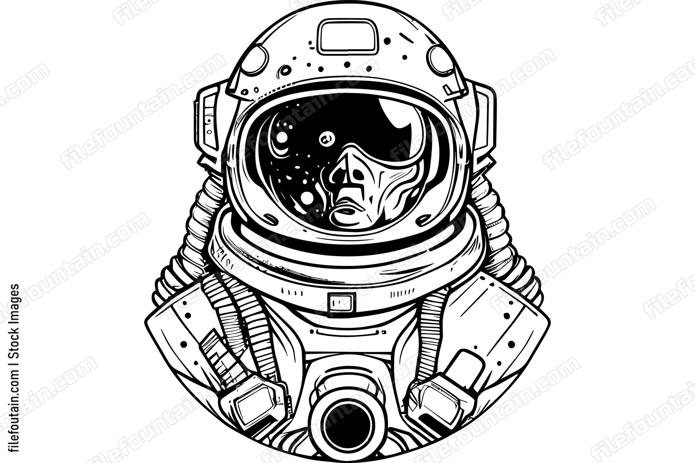 Astronaut Walking On Mars