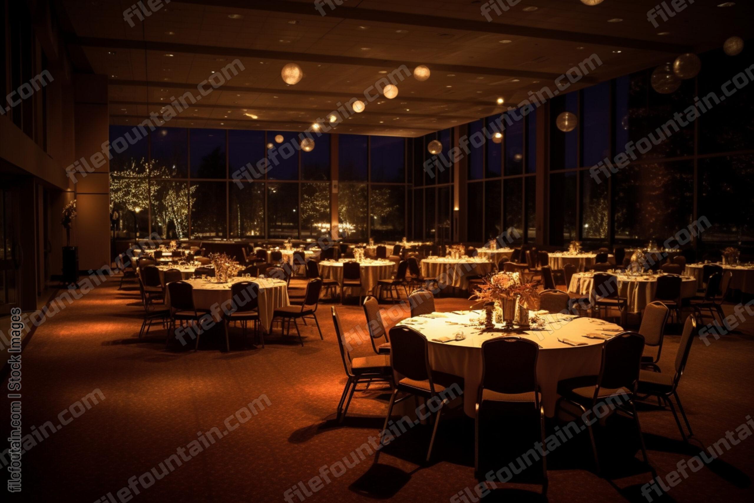 Darkened Event Space