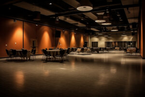 Darkened Event Space