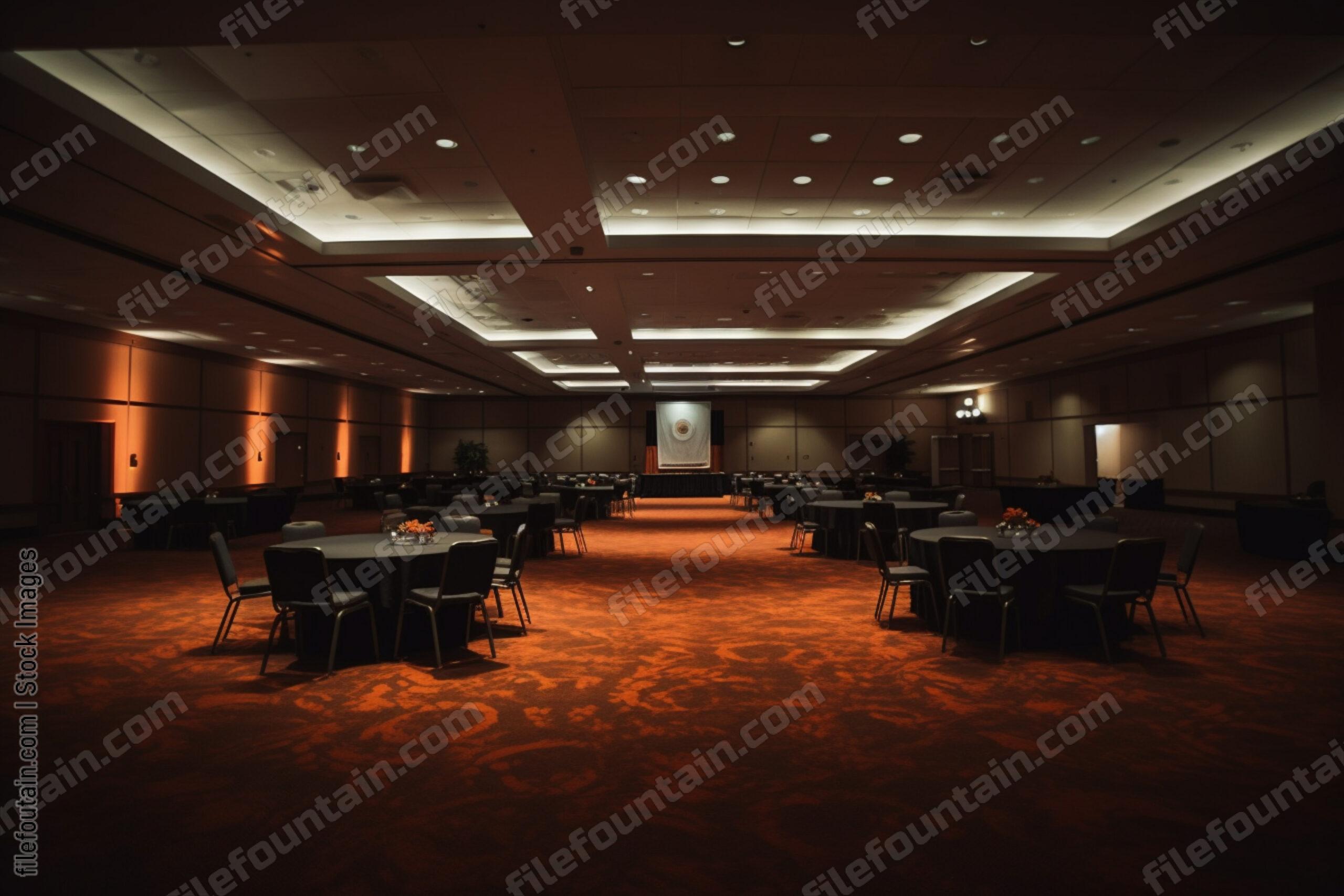 Darkened Event Space