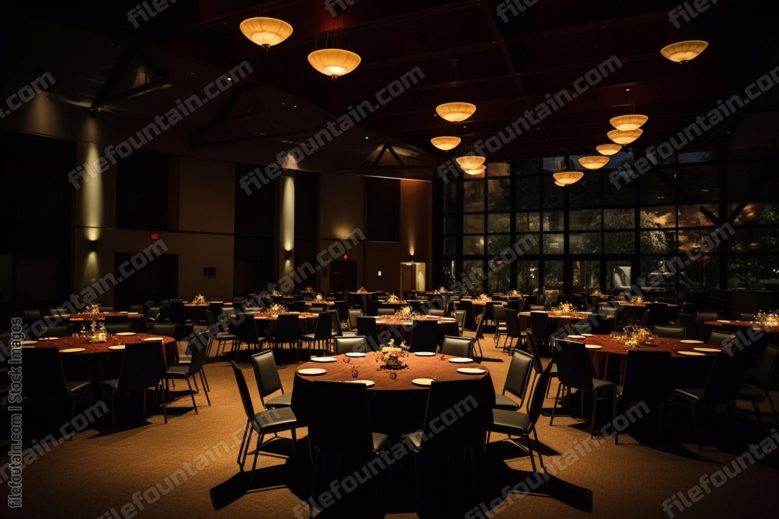 Darkened Event Space