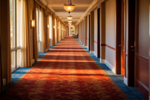 Empty Hotel Lobby