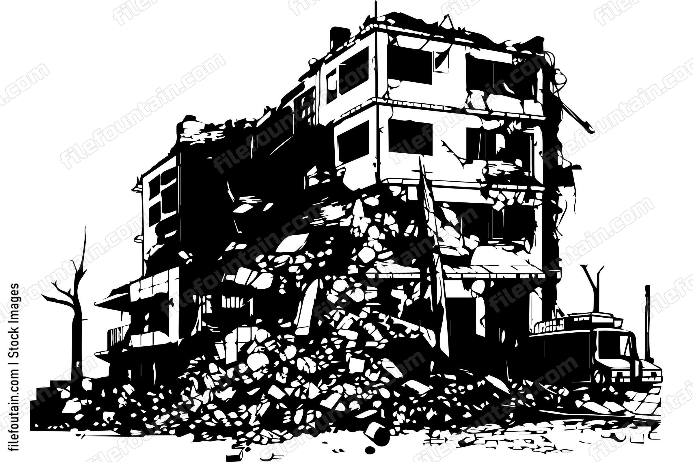 Demolished Building Destroyed Structure